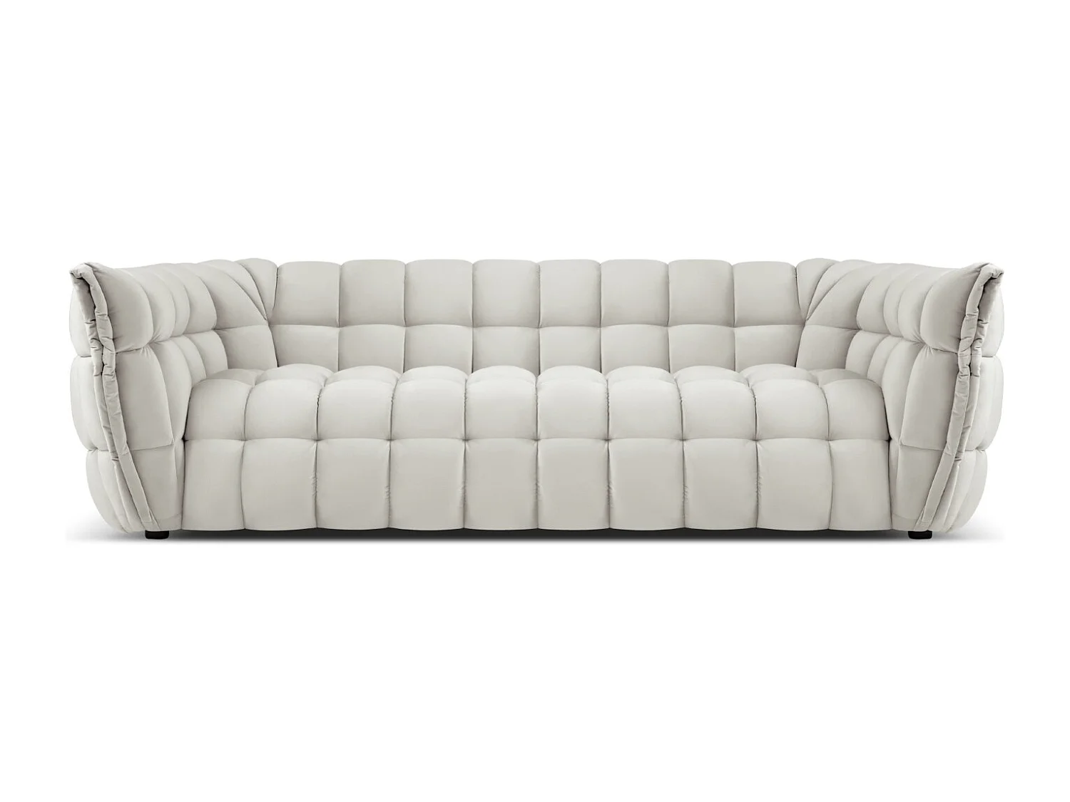 CXL by Christian Lacroix - 3-Sitzer Sofa "Cedric" Sitzer aus Samt leichtes beige - 225x110x68cm