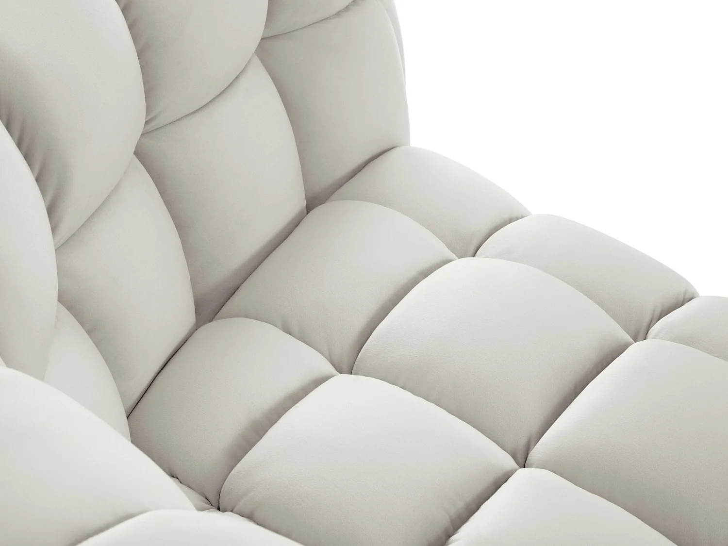 CXL by Christian Lacroix - 3-Sitzer Sofa "Cedric" Sitzer aus Samt leichtes beige - 225x110x68cm