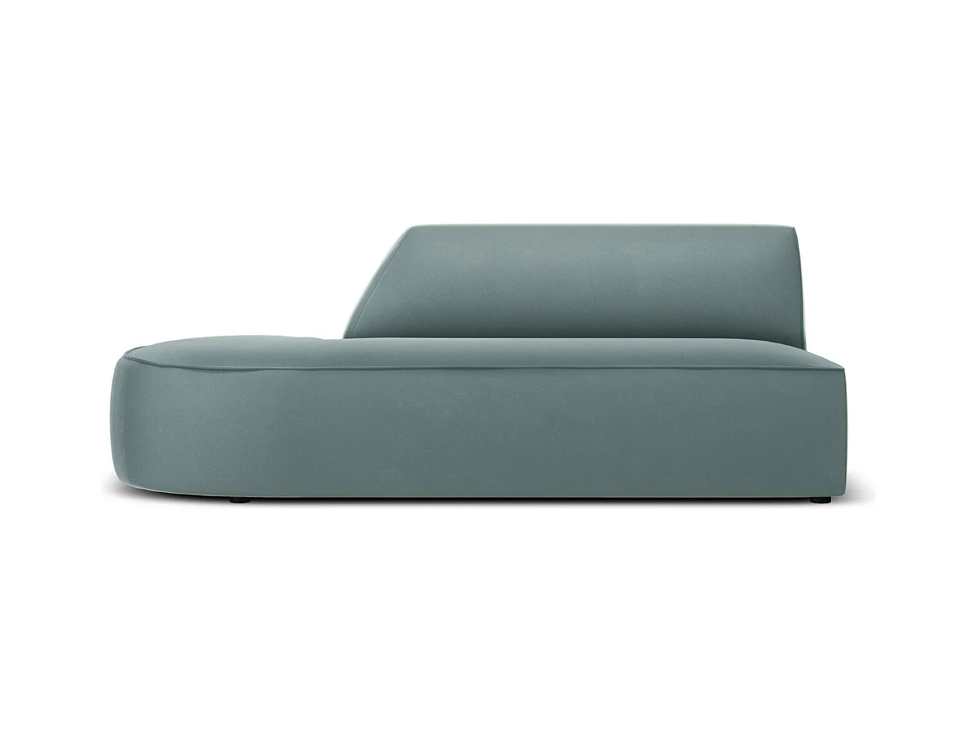 CXL by Christian Lacroix - Linker modulaire bank "Charles" 2 zitplaatsen, Flueel, Munt - 181x93x69cm