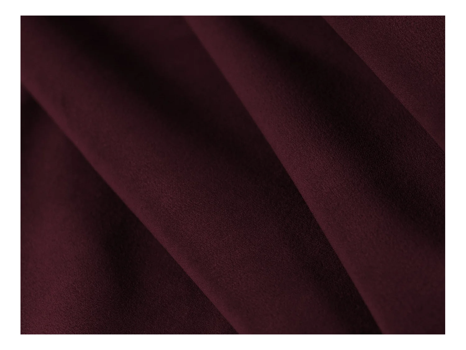 CXL by Christian Lacroix - Canapé "Tendance" 4 places en velours rouge foncé - 262x122x72cm