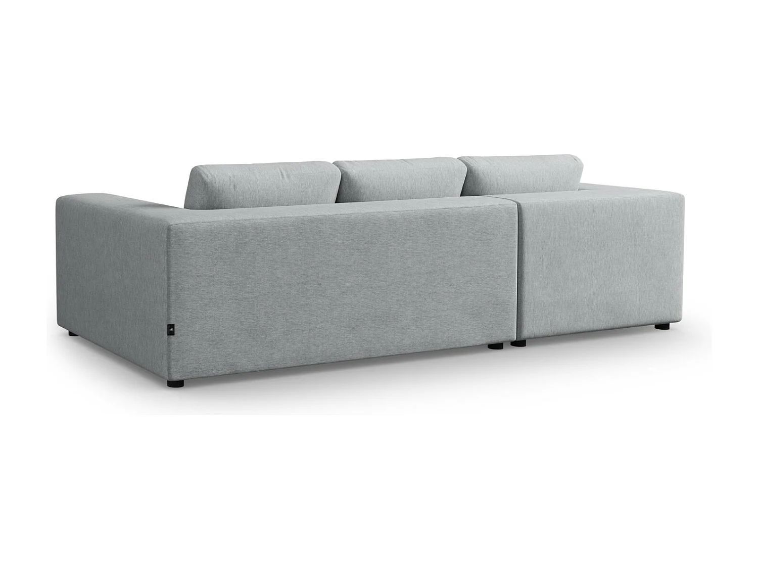 CXL by Christian Lacroix - 5-Sitzer Ecksofa links "Tendance" Sitzer aus strukturiertem Stoff hellgrau - 282x174x72cm