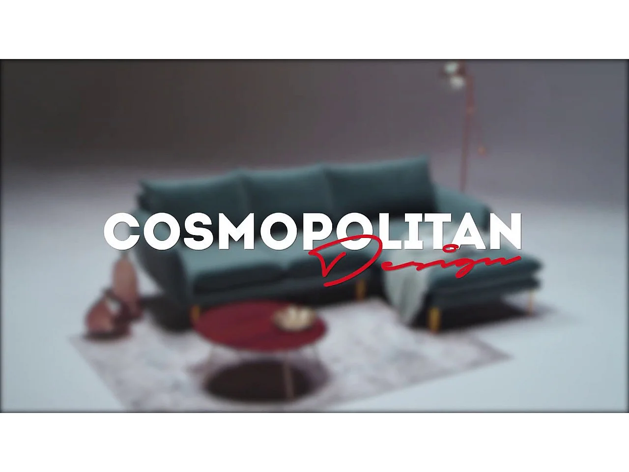 Cosmopolitan Design - Canapé d'angle droit "Vienna" 5 places en velours gris - 255x170x95cm