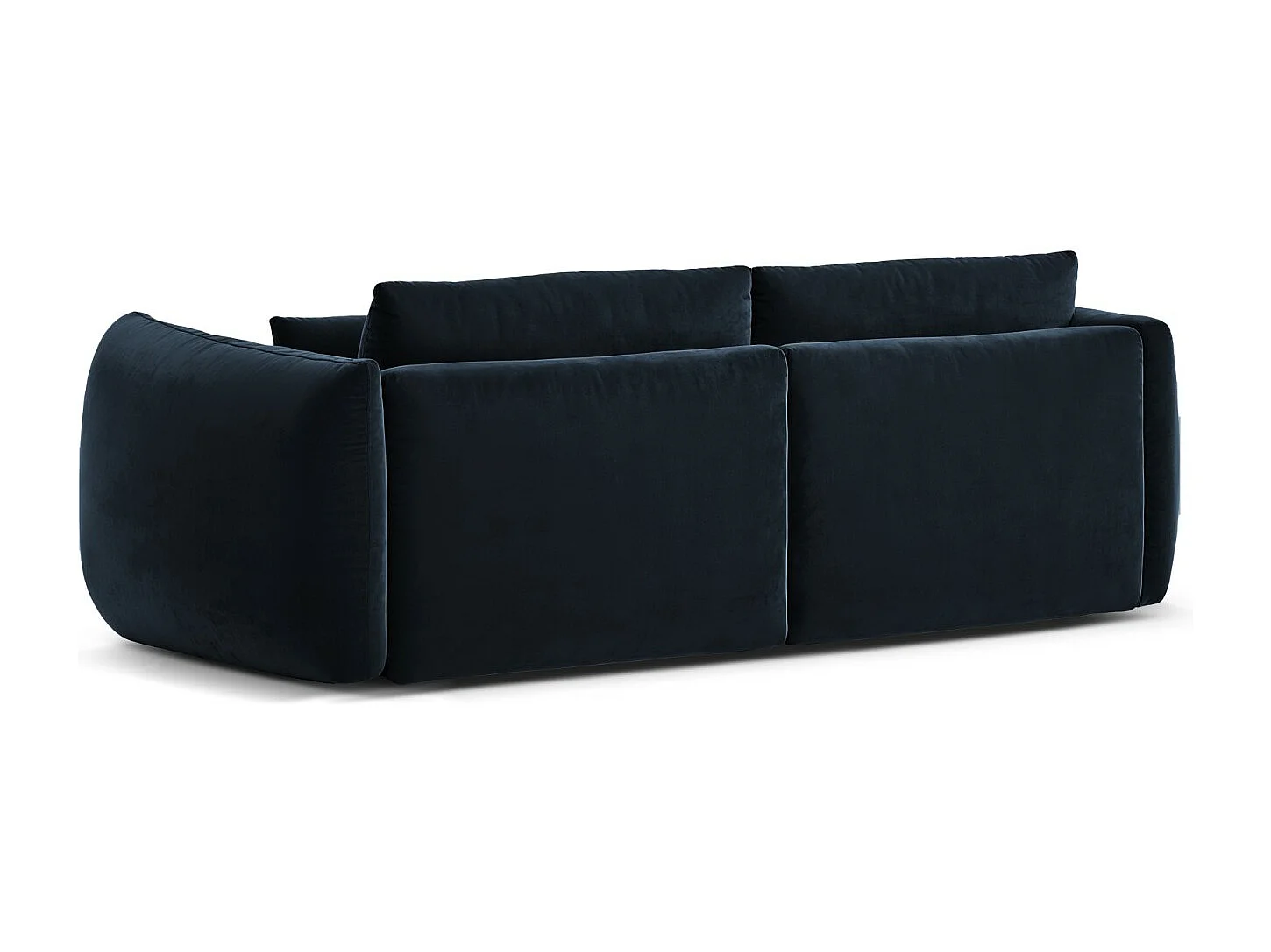 CXL by Christian Lacroix - Canapé modulable "Maurie" 3 places en velours bleu roi - 224x107x90cm