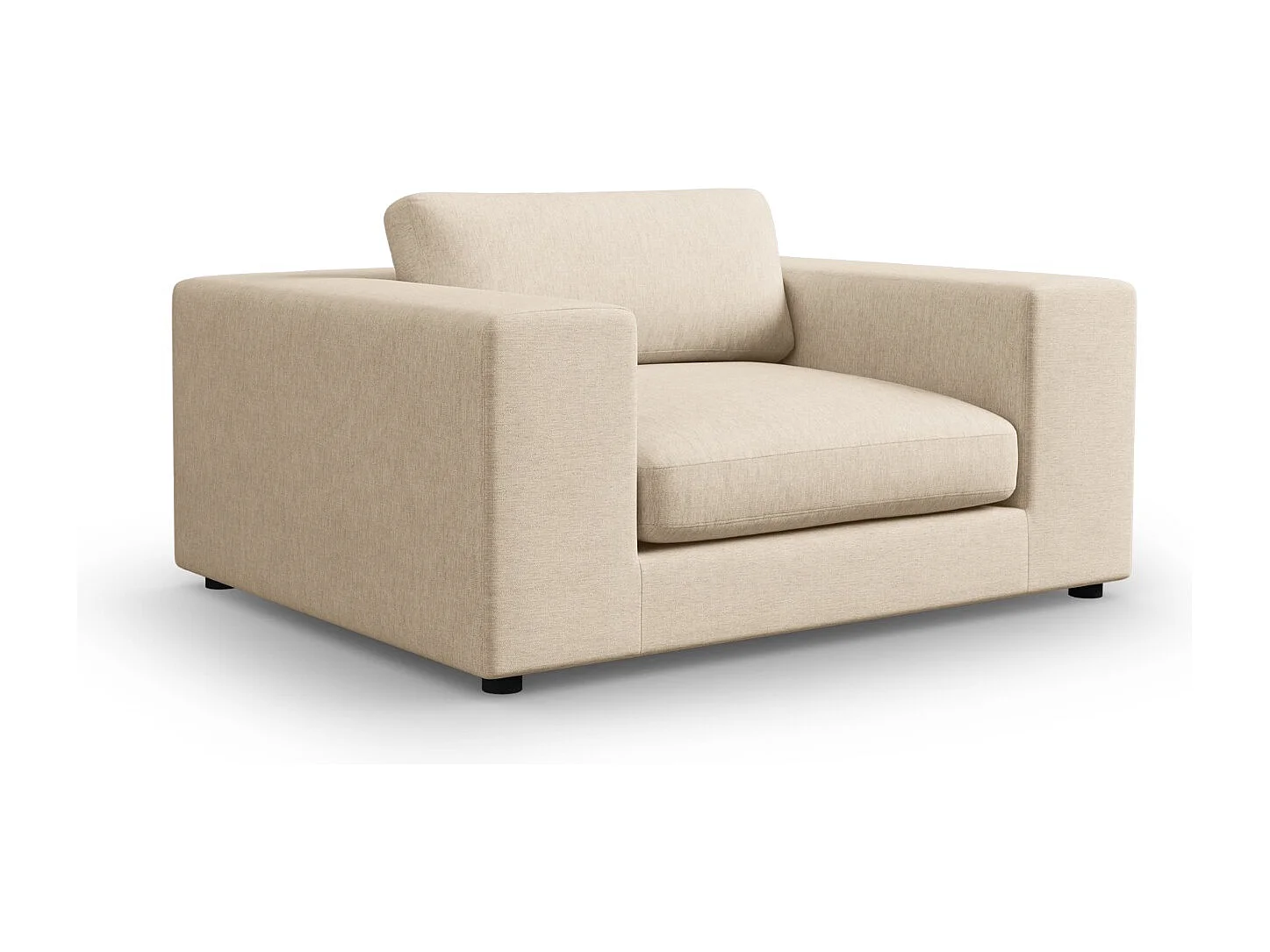 CXL by Christian Lacroix - 1,5-Sitzer Sofa "Tendance" Sitzer aus strukturiertem Stoff beige - 156x122x72cm