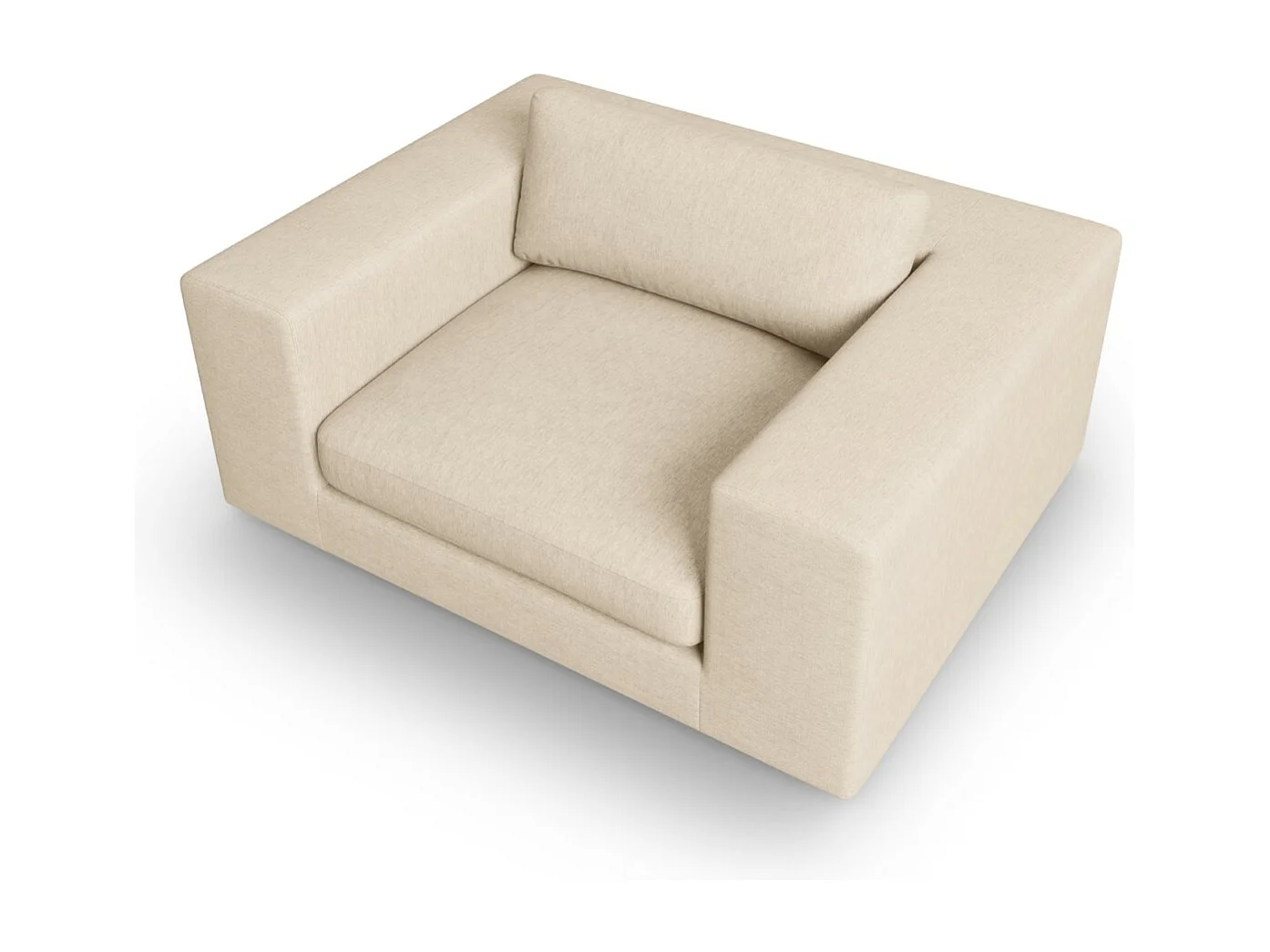 CXL by Christian Lacroix - 1,5-Sitzer Sofa "Tendance" Sitzer aus strukturiertem Stoff beige - 156x122x72cm