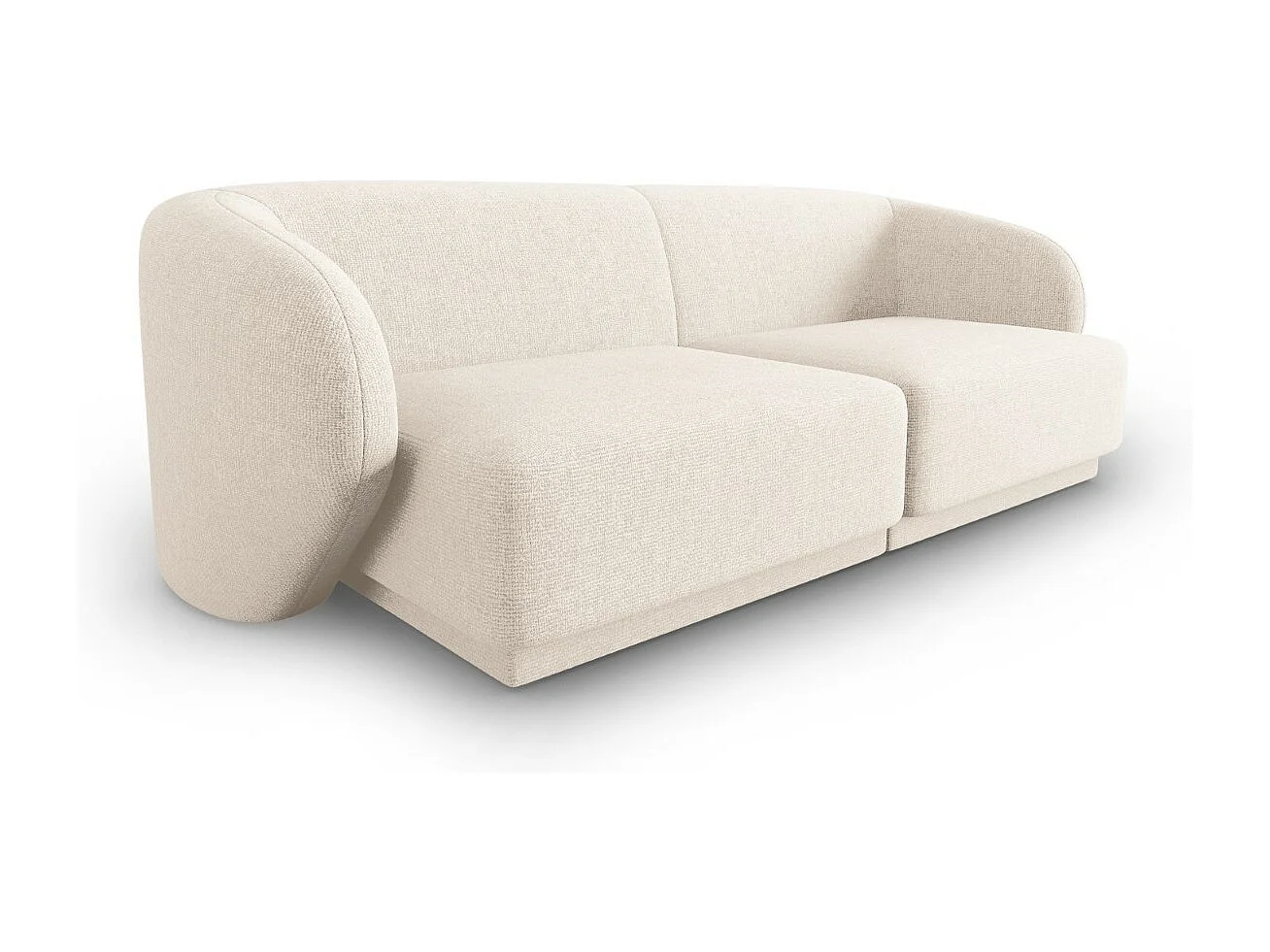 CXL by Christian Lacroix - Sofa modułowa, "Lionel" 2 miejsca szenil, beż jasny melanż - 188x93x74cm