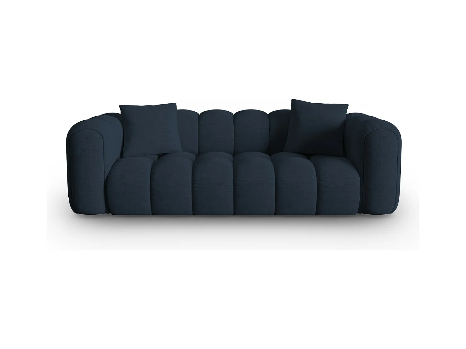 CXL by Christian Lacroix - 3-Sitzer Sofa "Clotilde" Sitzer aus strukturiertem Stoff königsblau - 242x94x70cm