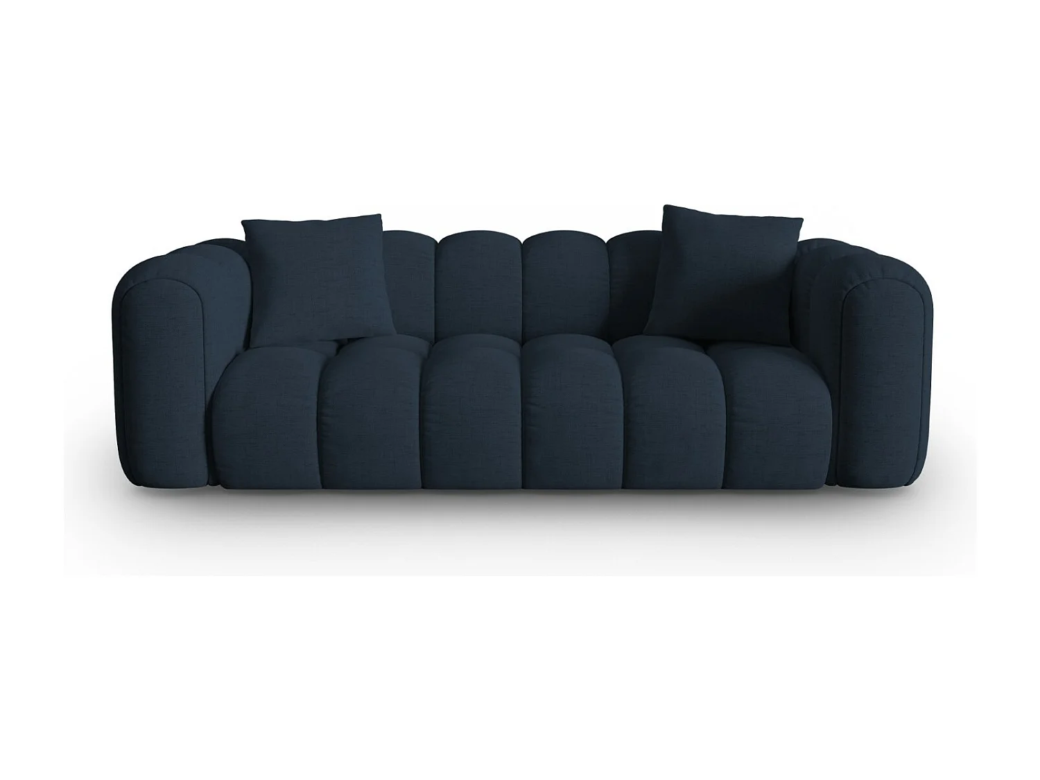 CXL by Christian Lacroix - Sofa, "Clotilde" 3 miejsca tkanina strukturalna, błękit królewski - 242x94x70cm