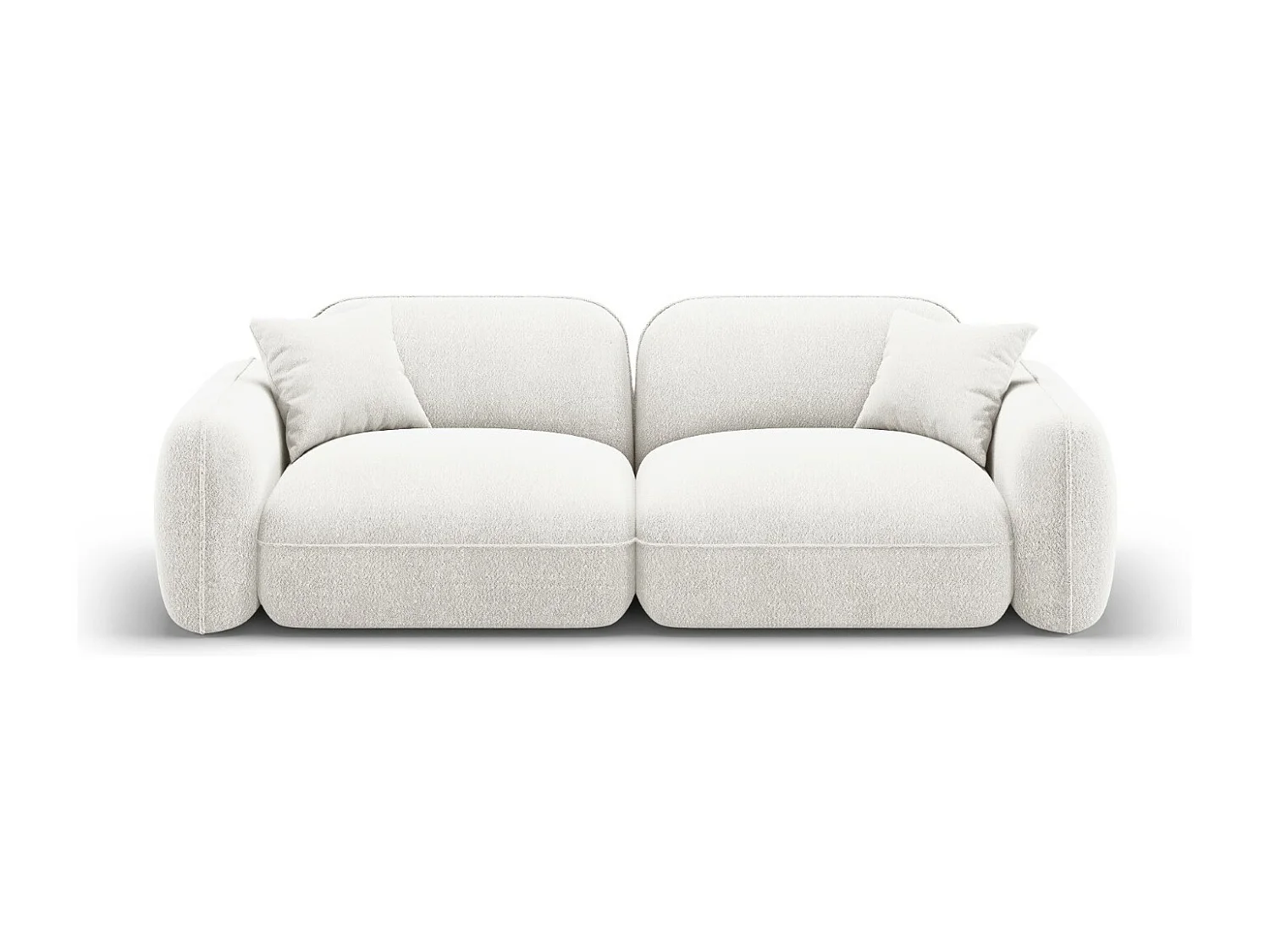 CXL by Christian Lacroix - Sofa modułowa, "Lucien" 3 miejsca welur, kość słoniowa - 230x90x70cm