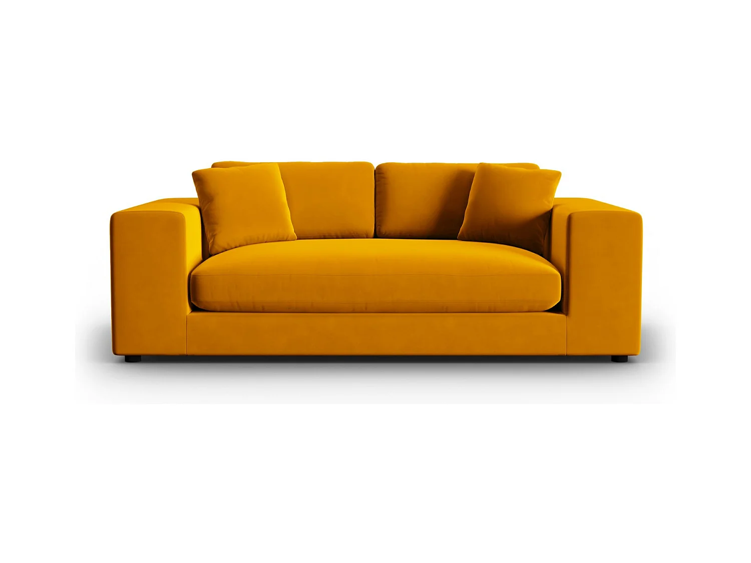 CXL by Christian Lacroix - Bank "Tendance" 3 zitplaatsen, Flueel, Goud - 220x122x72cm