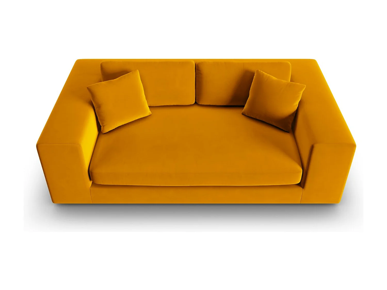 CXL by Christian Lacroix - Canapé "Tendance" 3 places en velours or - 220x122x72cm