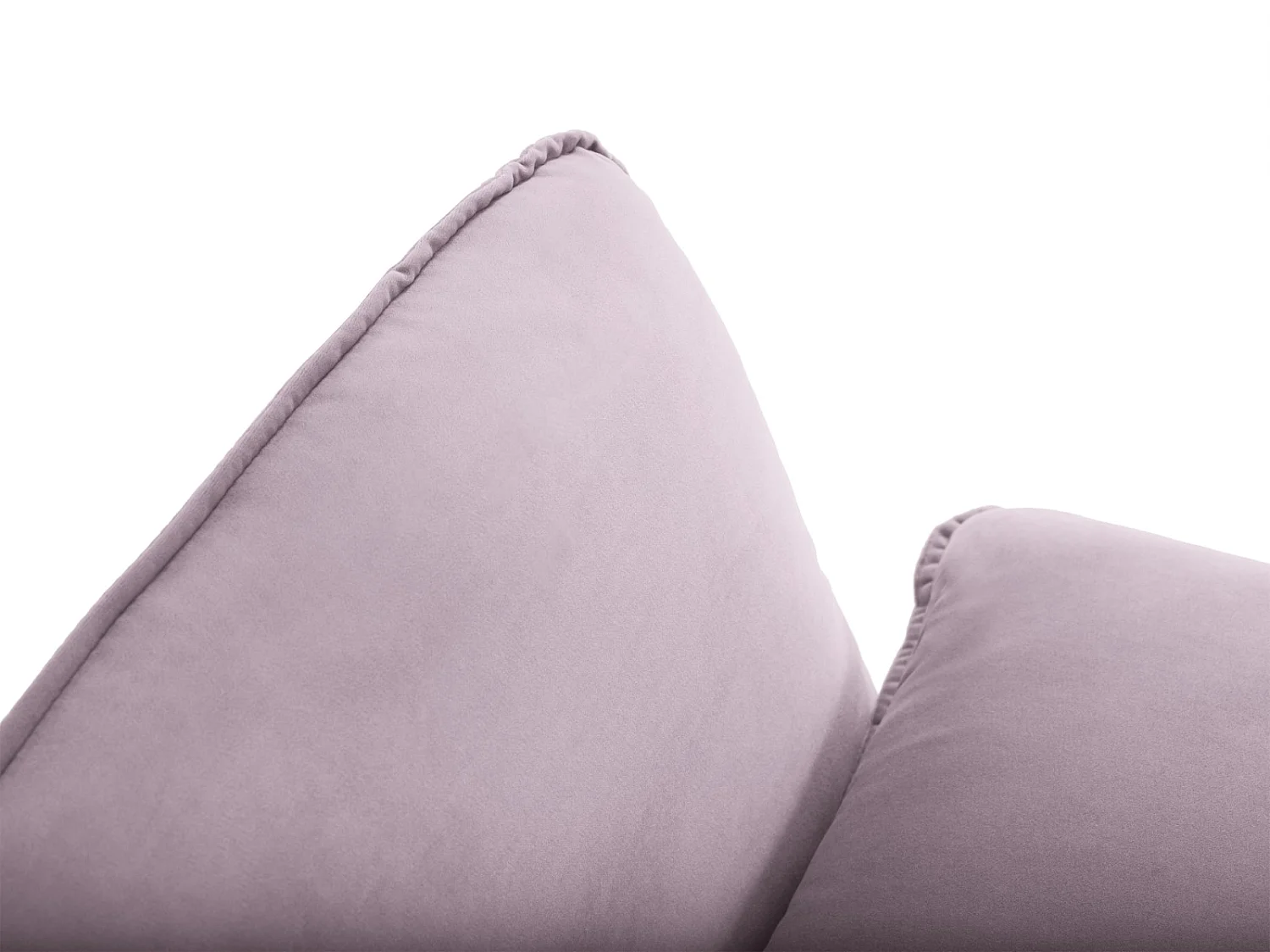 Cosmopolitan Design - Canapé d'angle gauche "Vienna" 5 places en velours lavande - 255x170x95cm