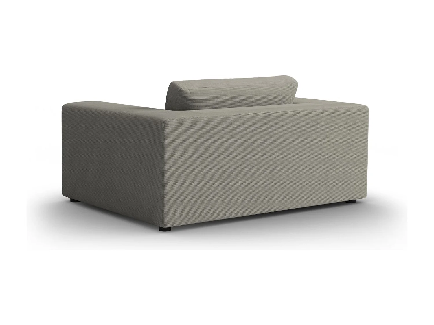 CXL by Christian Lacroix - Sofa, "Tendance" 1,5 miejsca sztruks, szary jasny - 156x122x72cm