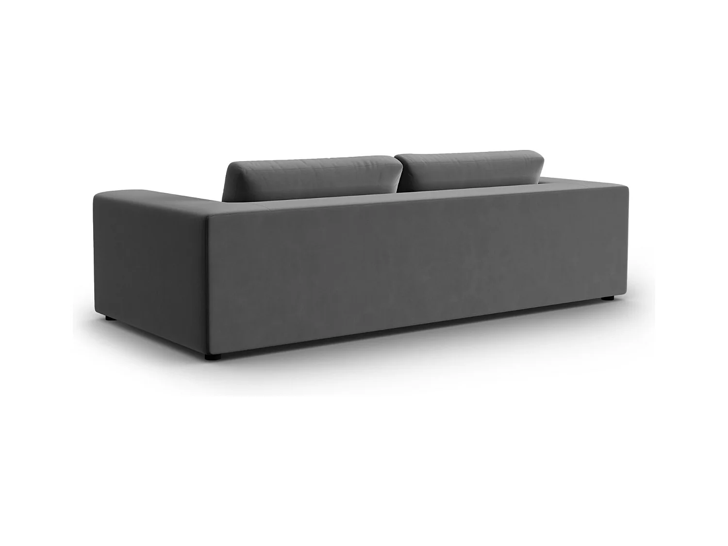 CXL by Christian Lacroix - Canapé "Tendance" 4 places en velours gris - 262x122x72cm