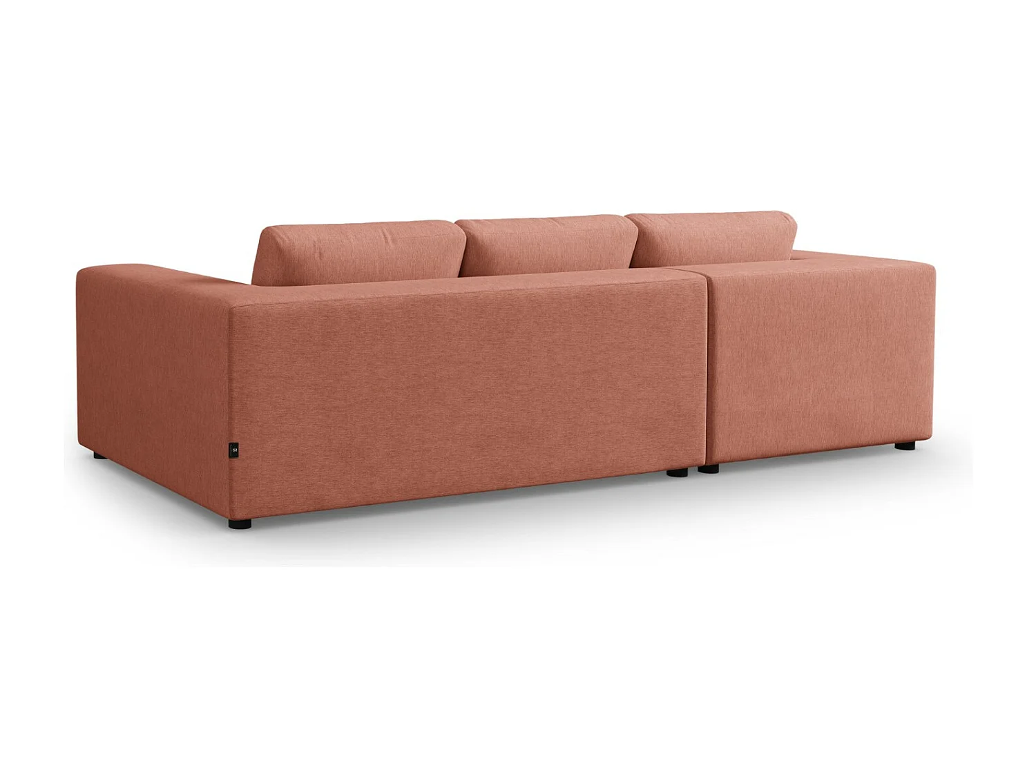 CXL by Christian Lacroix - 5-Sitzer Ecksofa links "Tendance" Sitzer aus strukturiertem Stoff rot - 282x174x72cm