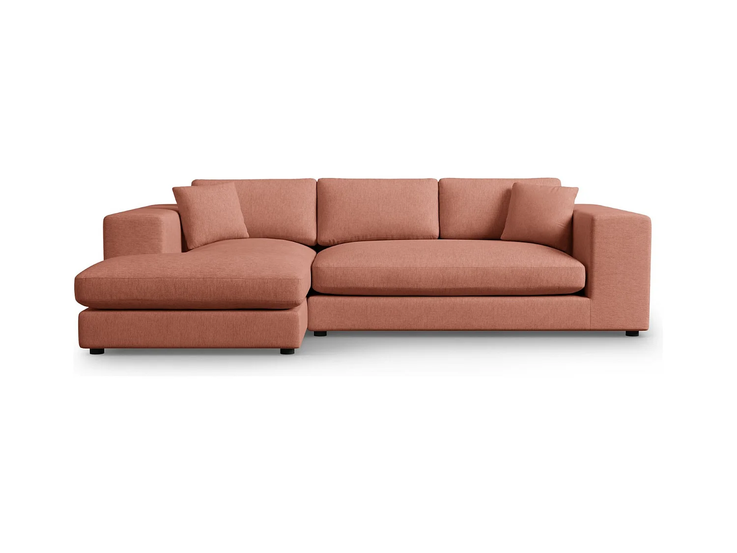CXL by Christian Lacroix - Linker hoekbank "Tendance" 5 zitplaatsen, Structurele stof, Rood - 282x174x72cm