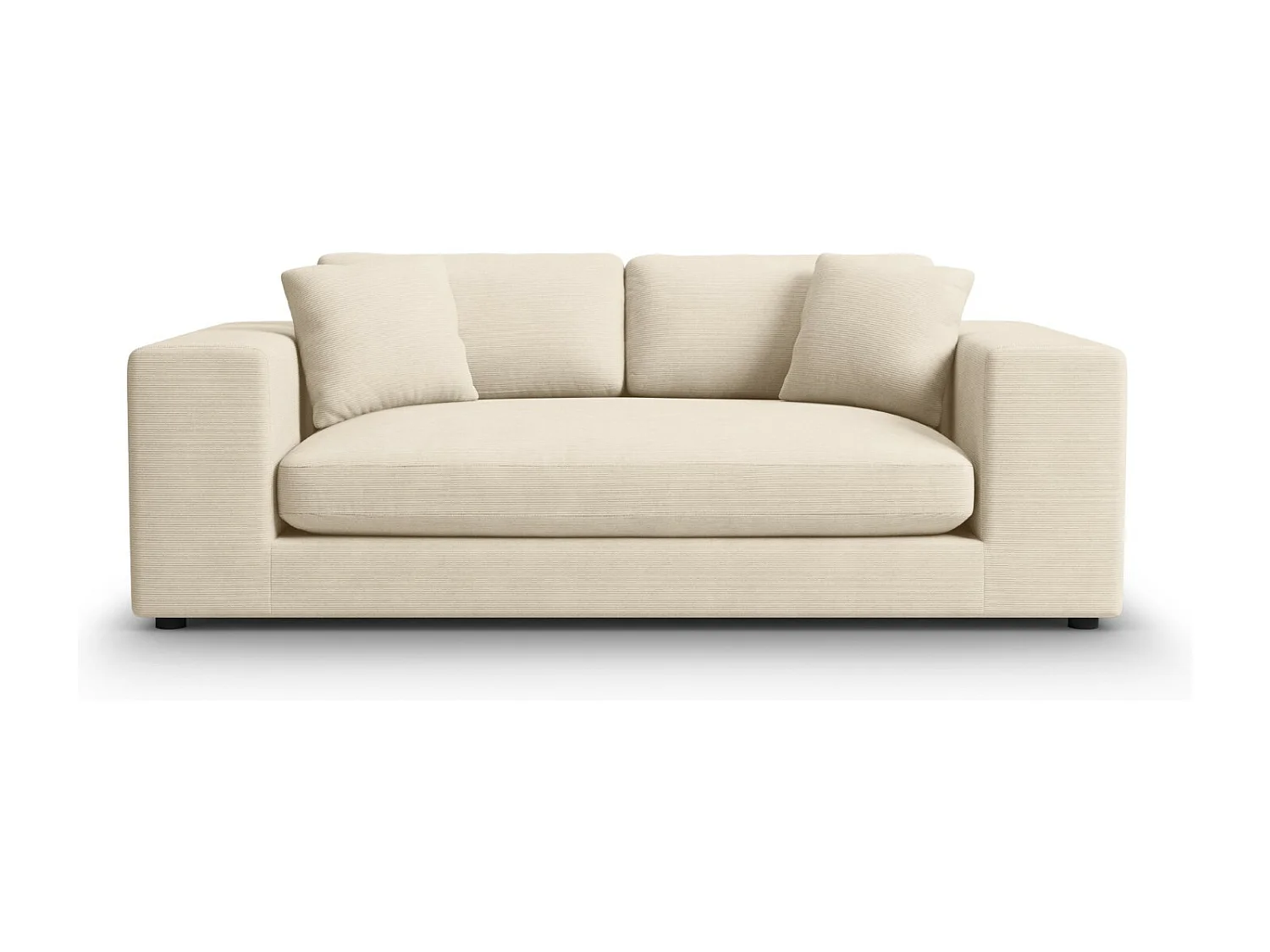 CXL by Christian Lacroix - 3-Sitzer Sofa "Tendance" Sitzer aus Cord leichtes beige - 220x122x72cm