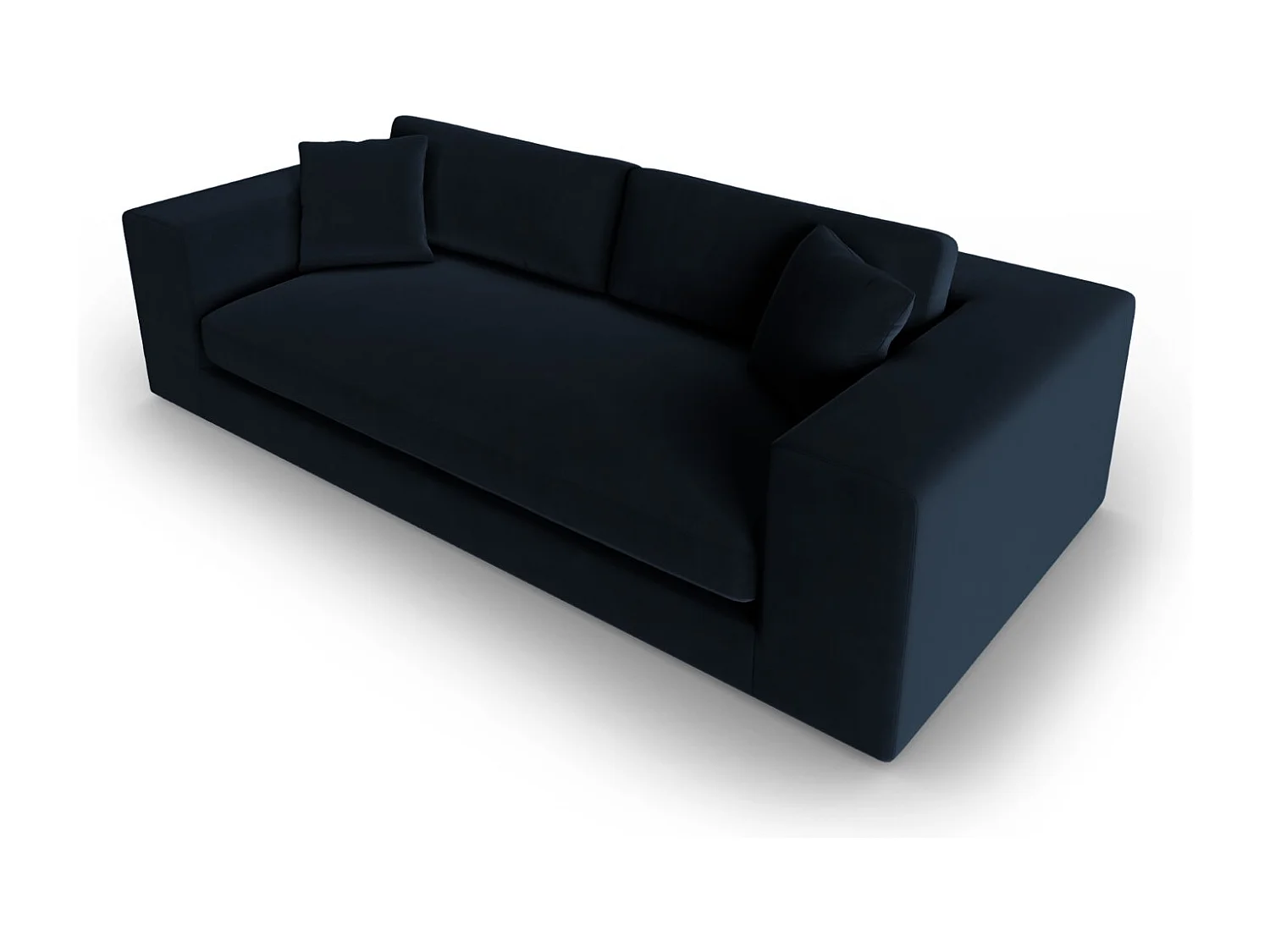 CXL by Christian Lacroix - 4-Sitzer Sofa "Tendance" Sitzer aus Samt dunkelblau - 262x122x72cm