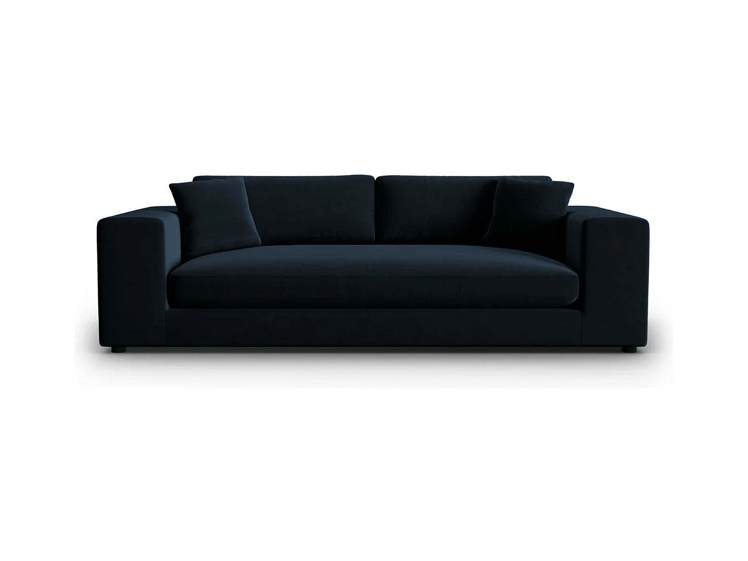 CXL by Christian Lacroix - Bank "Tendance" 4 zitplaatsen, Flueel, Donkerblauw - 262x122x72cm