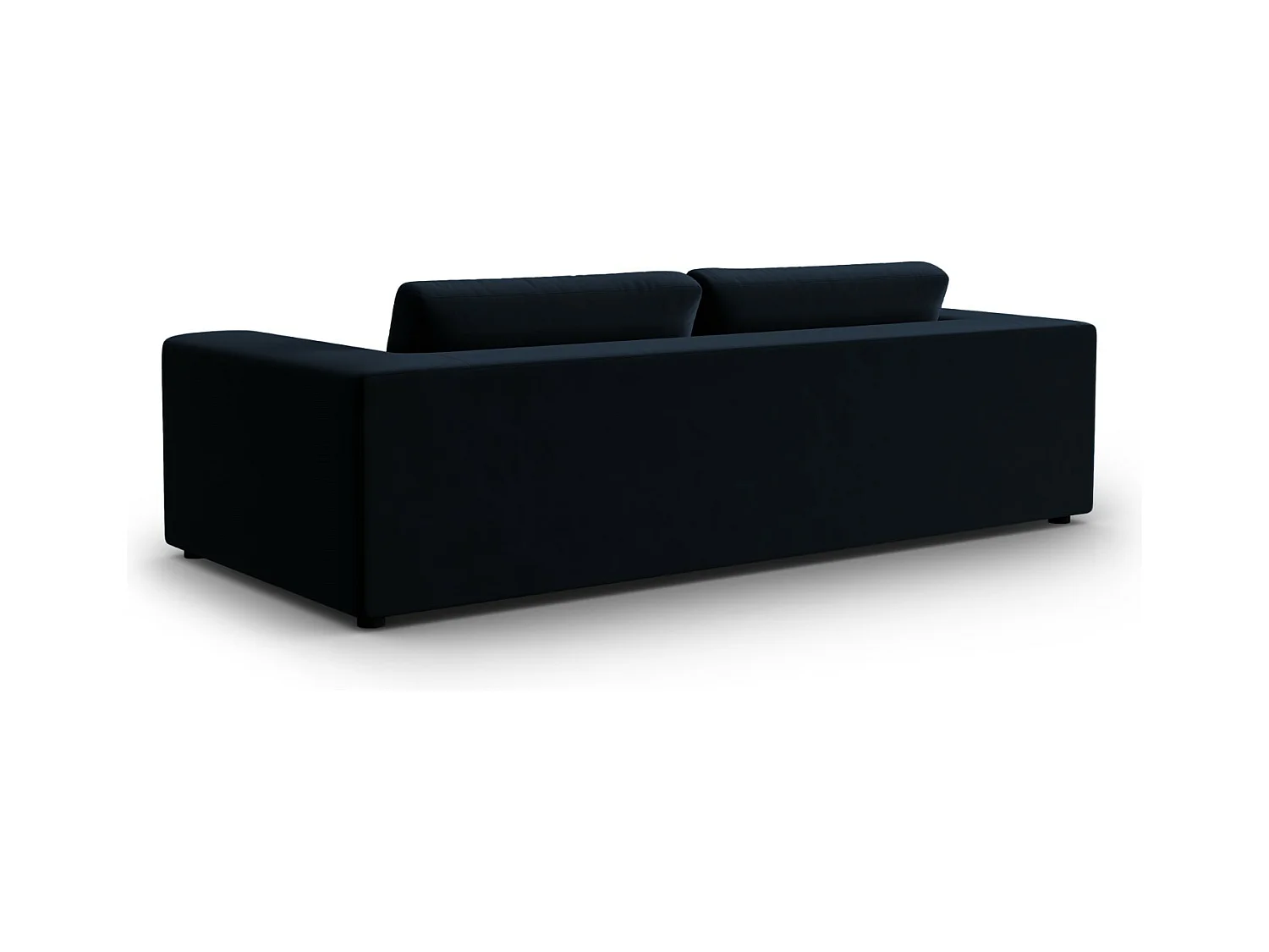 CXL by Christian Lacroix - Canapé "Tendance" 4 places en velours bleu foncé - 262x122x72cm