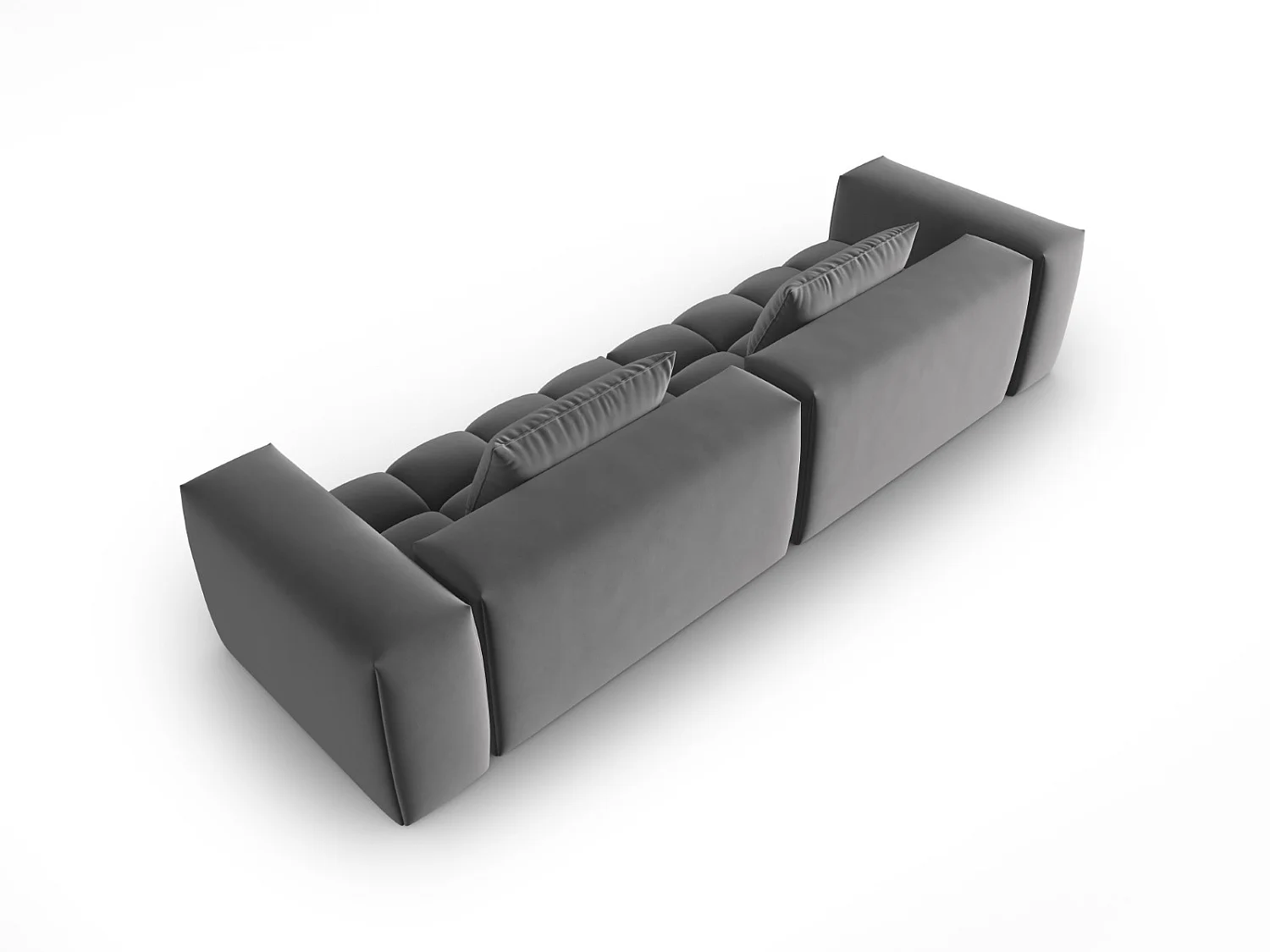 CXL by Christian Lacroix - 5-Sitzer modulares Sofa "Lorella" Sitzer aus Samt Zement - 290x85x70cm