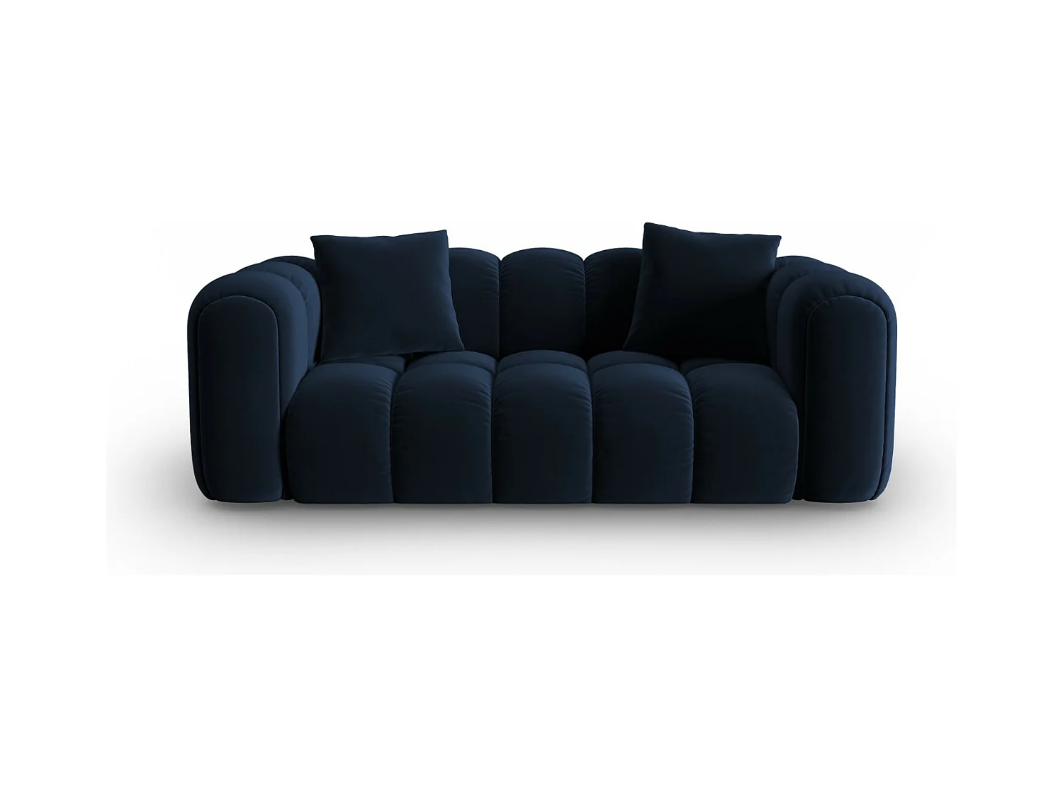 CXL by Christian Lacroix - Canapé "Clotilde" 2 places en velours bleu roi - 208x94x70cm
