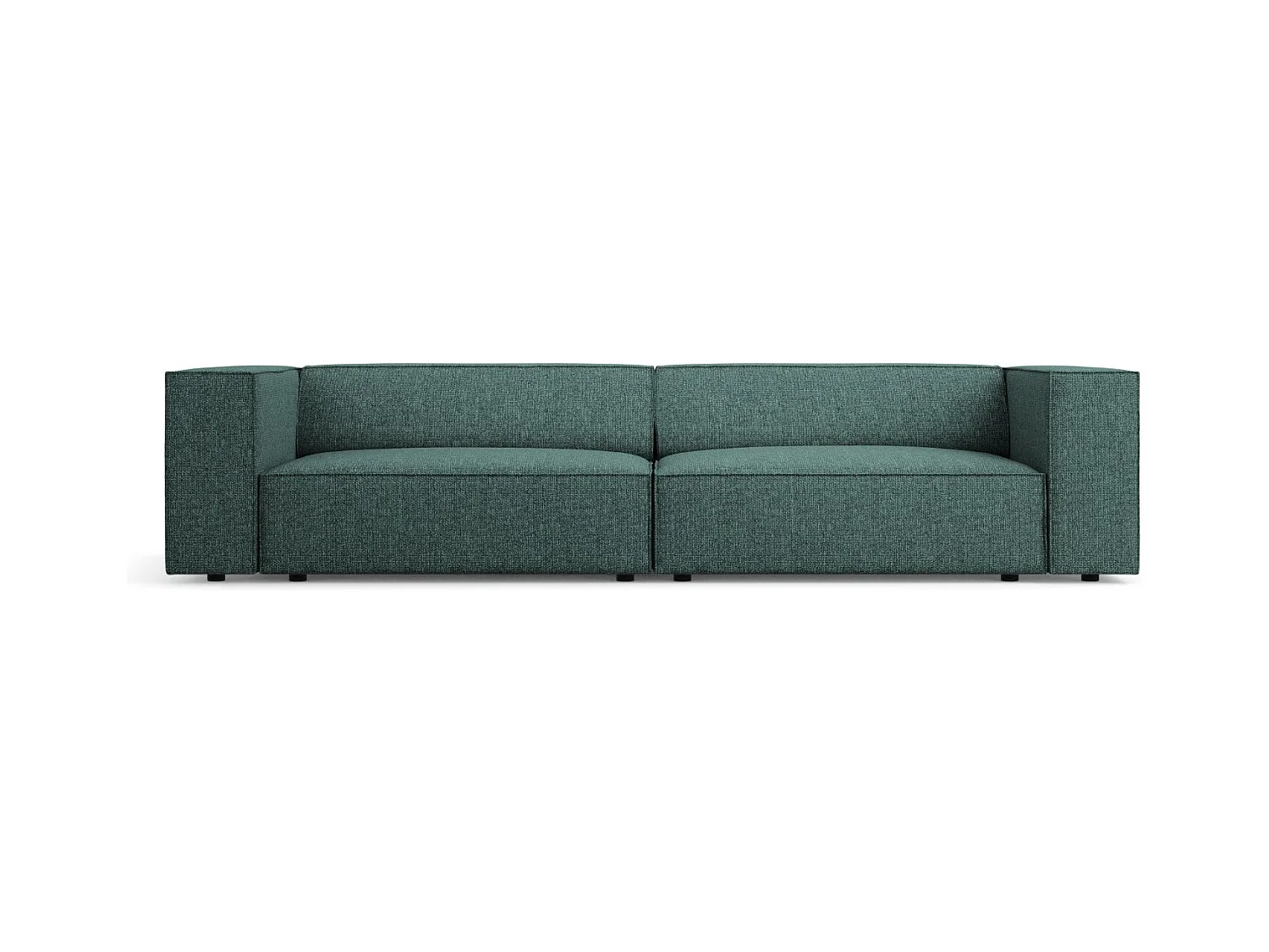 Cosmopolitan Design - Bank "Arendal" 4 zitplaatsen, Chenille, Olie - 244x102x70cm