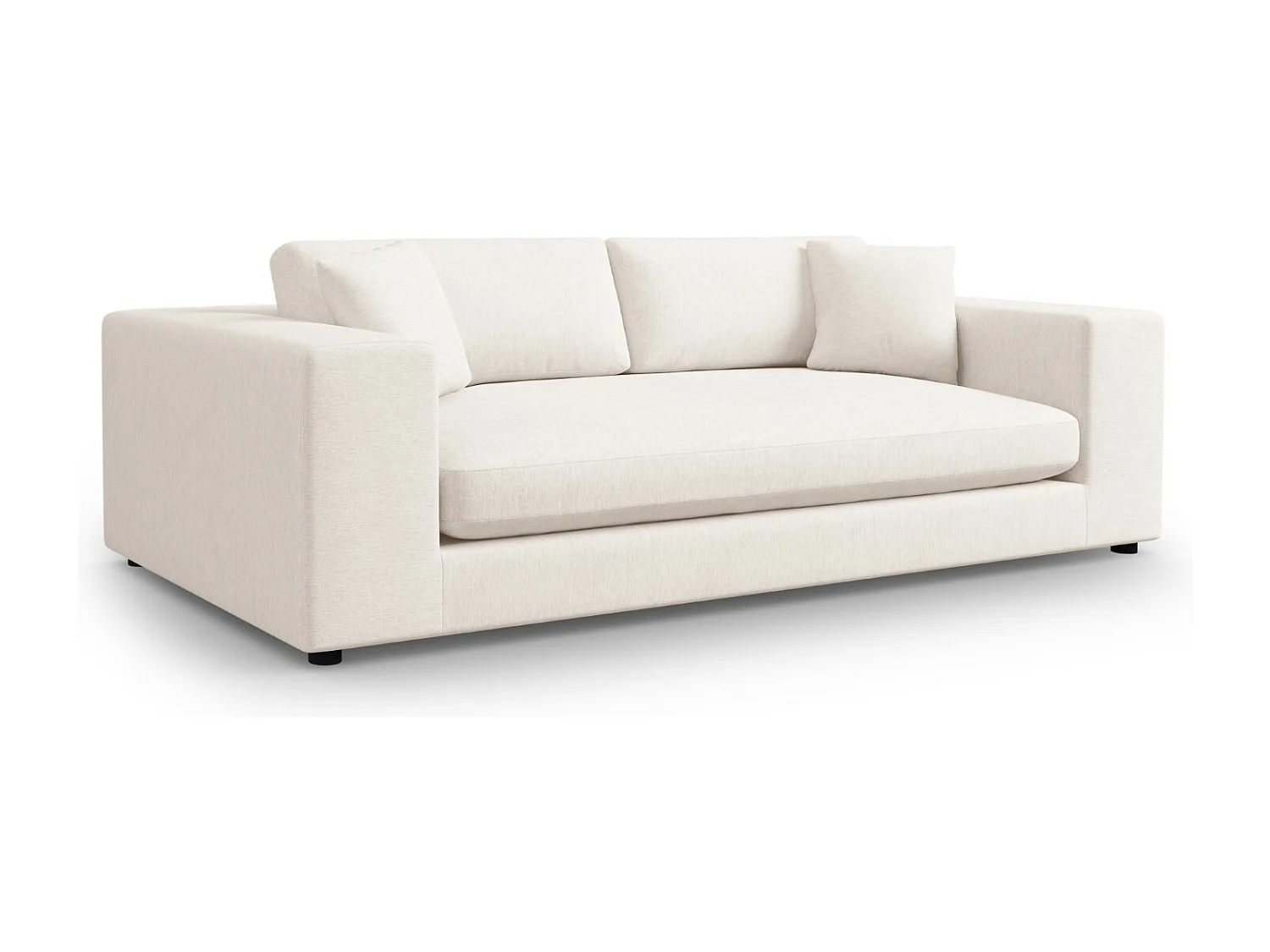 CXL by Christian Lacroix - Sofá "Tendance" 4 plazas de tejido estructural blanco - 262x122x72cm