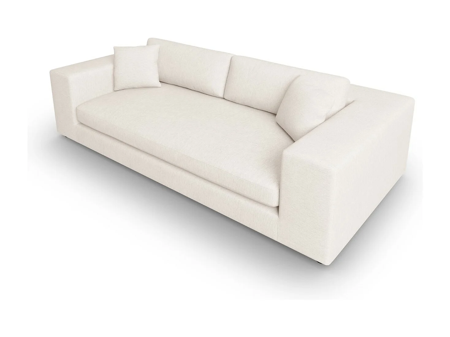 CXL by Christian Lacroix - Sofá "Tendance" 4 plazas de tejido estructural blanco - 262x122x72cm