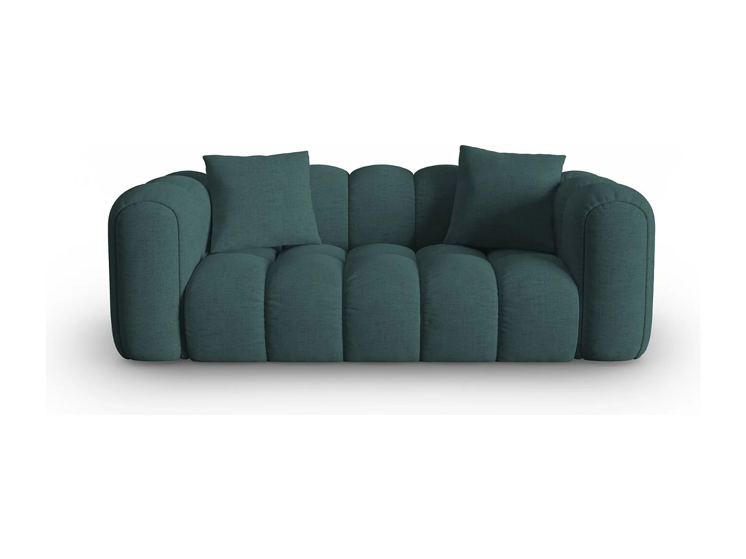 CXL by Christian Lacroix - Sofa, "Clotilde" 2 miejsca tkanina strukturalna, turkus - 208x94x70cm