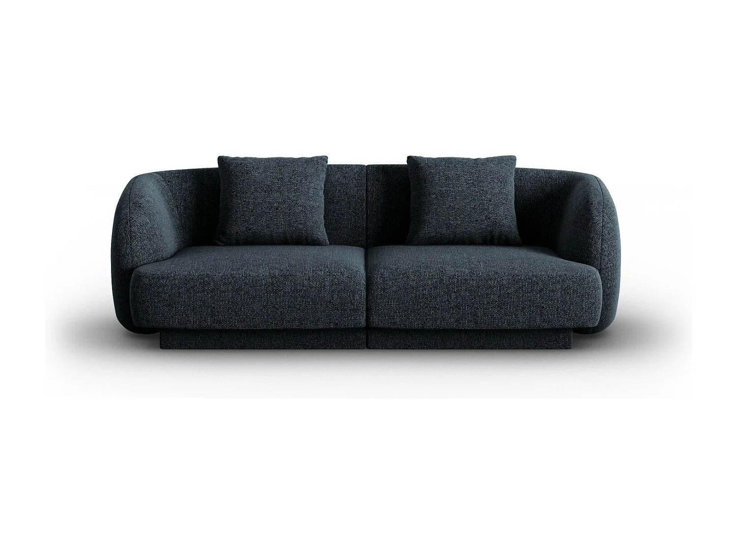 Cosmopolitan Design - Sofa, "Tulum" 2 miejsca szenil, błękit królewski - 180x90x70cm