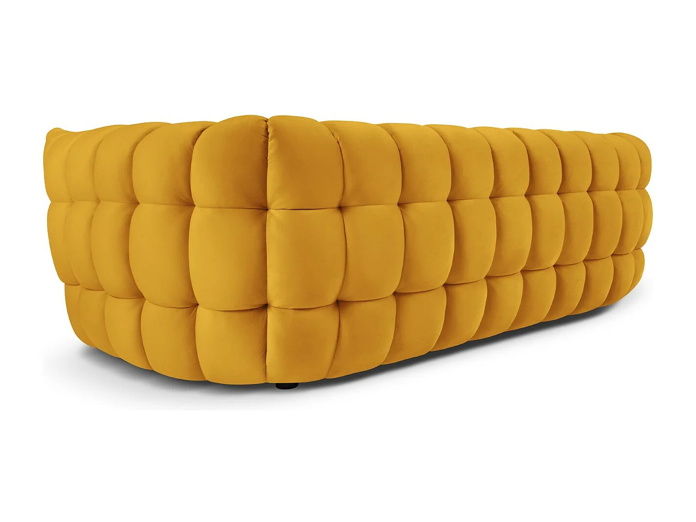 CXL by Christian Lacroix - Bank "Cedric" 3 zitplaatsen, Flueel, GEEL - 225x110x68cm