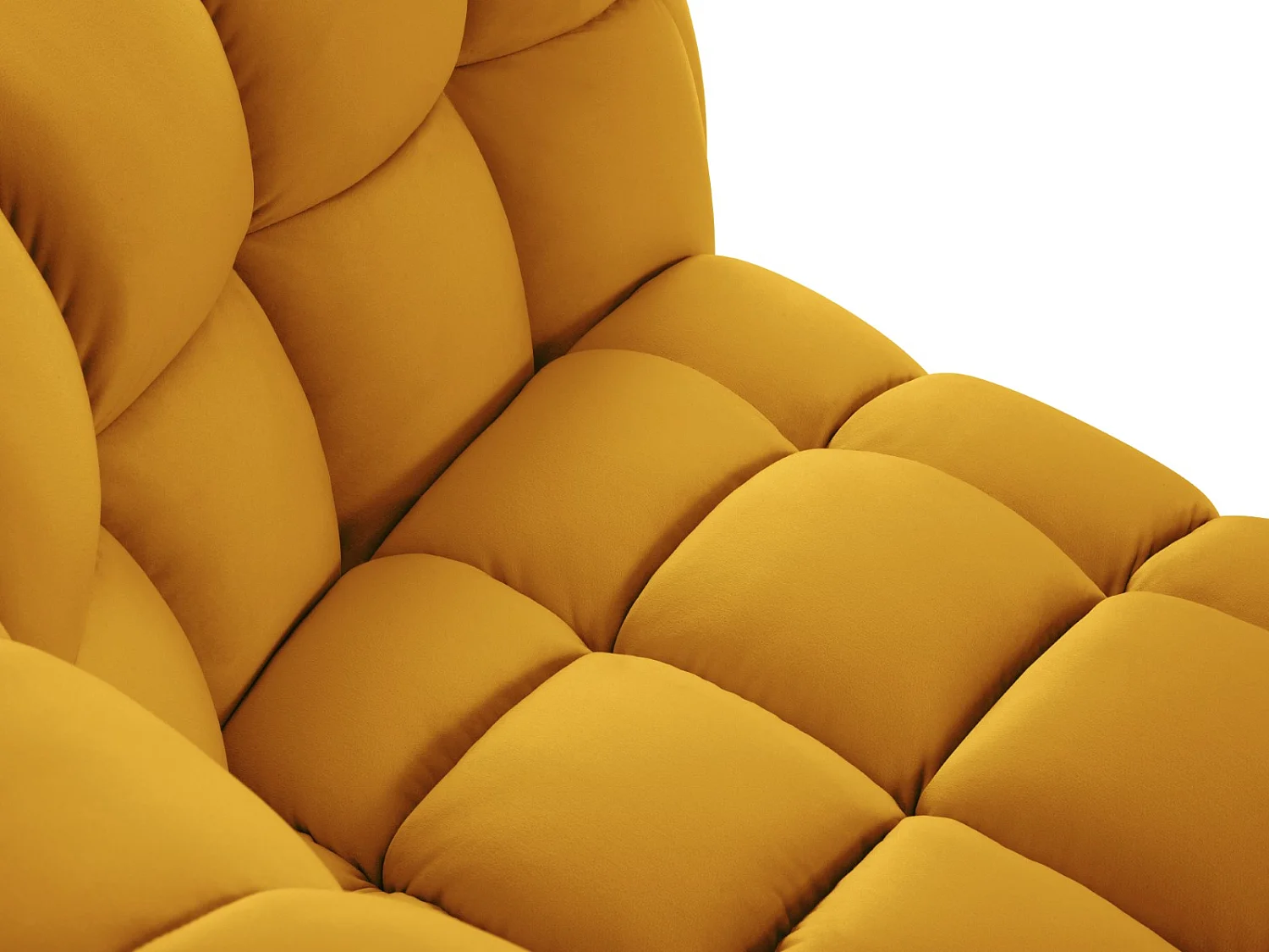 CXL by Christian Lacroix - Bank "Cedric" 3 zitplaatsen, Flueel, GEEL - 225x110x68cm