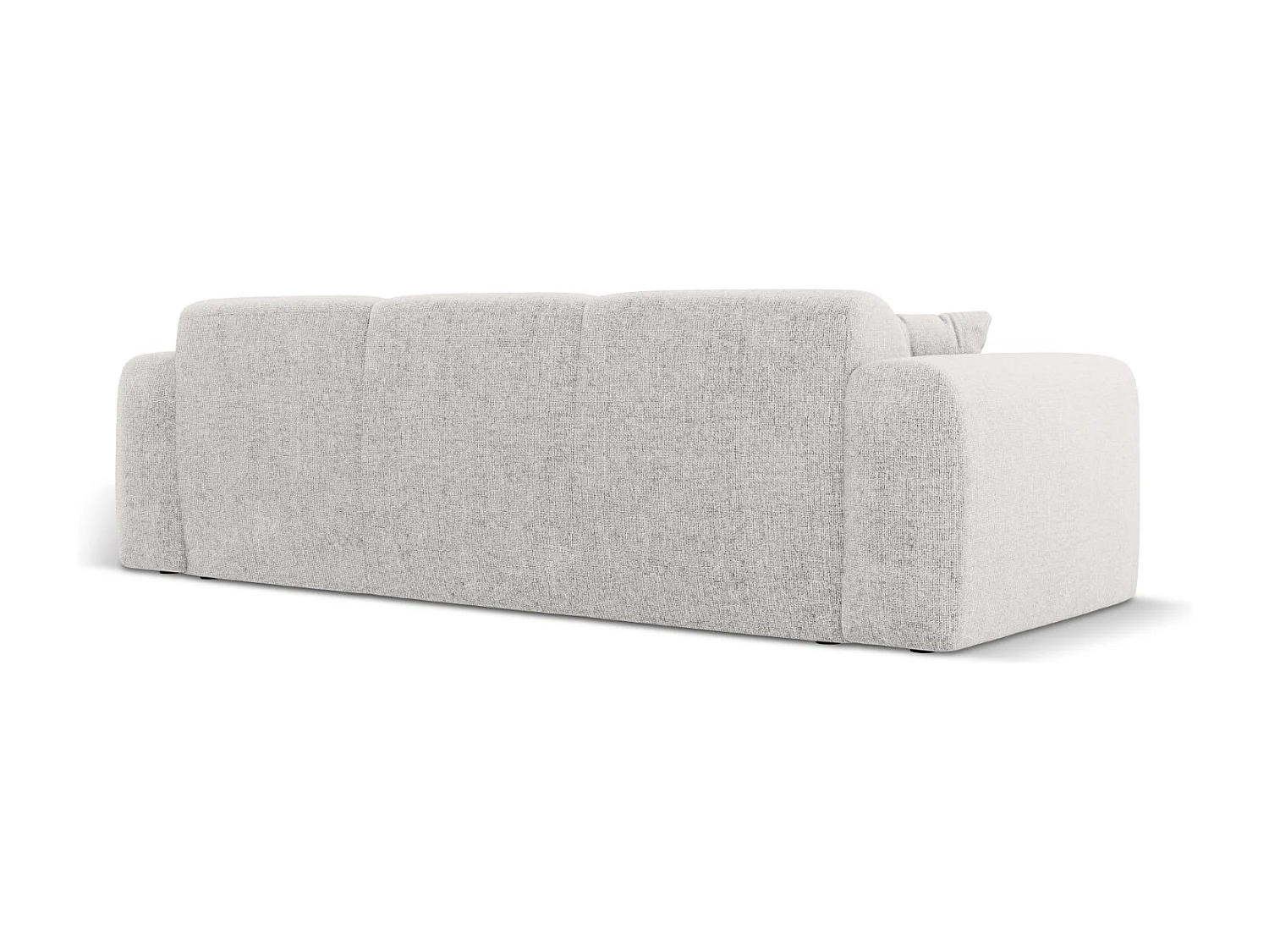 Cosmopolitan Design - Sofa, "Nolio" 3 miejsca szenil, szary jasny - 235x95x72cm