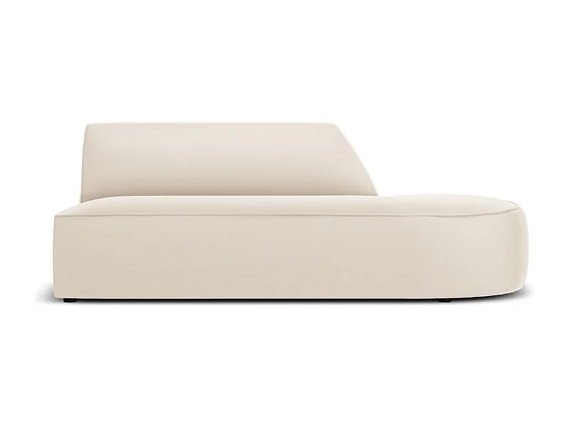 CXL by Christian Lacroix - Canapé modulable droit "Charles" 2 places en velours beige - 181x93x69cm