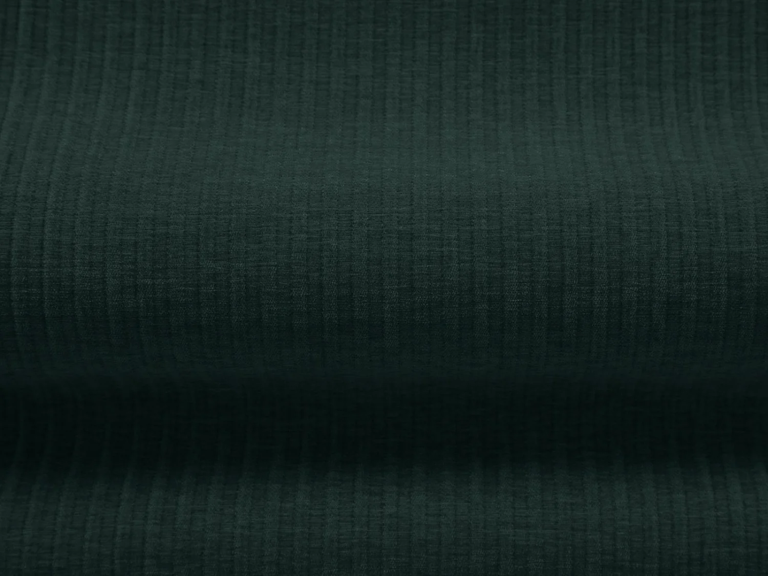 Cosmopolitan Design - Canapé panoramique "Arendal" 6 places en chenille avec un effet côtelé vert bouteille - 364x166x70cm