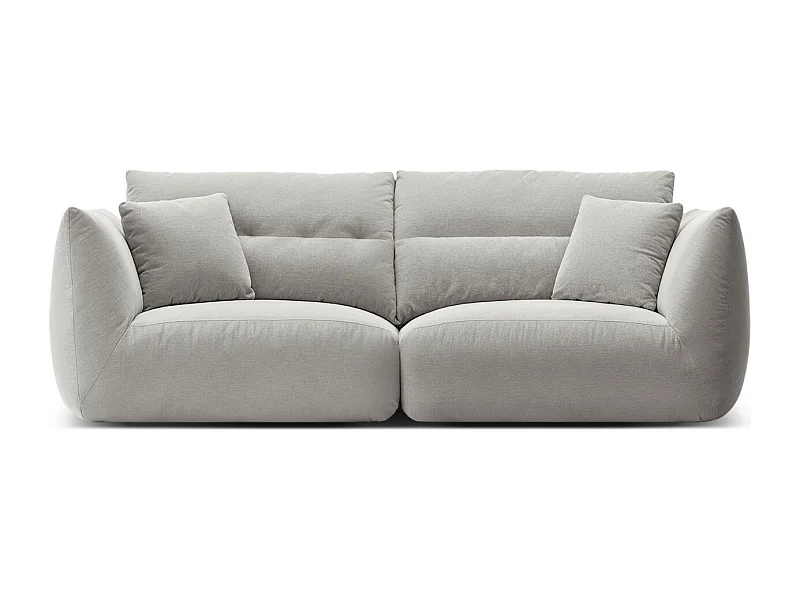 CXL by Christian Lacroix - Sofa modułowa, "Maurie" 3 miejsca szenil, szary jasny - 224x107x90cm