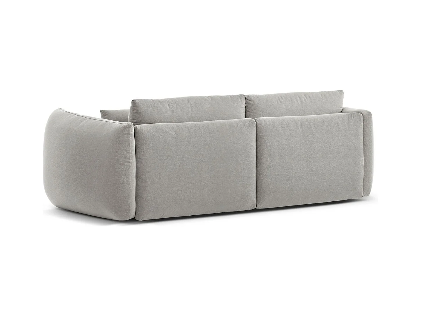 CXL by Christian Lacroix - Canapé modulable "Maurie" 3 places en chenille gris clair - 224x107x90cm