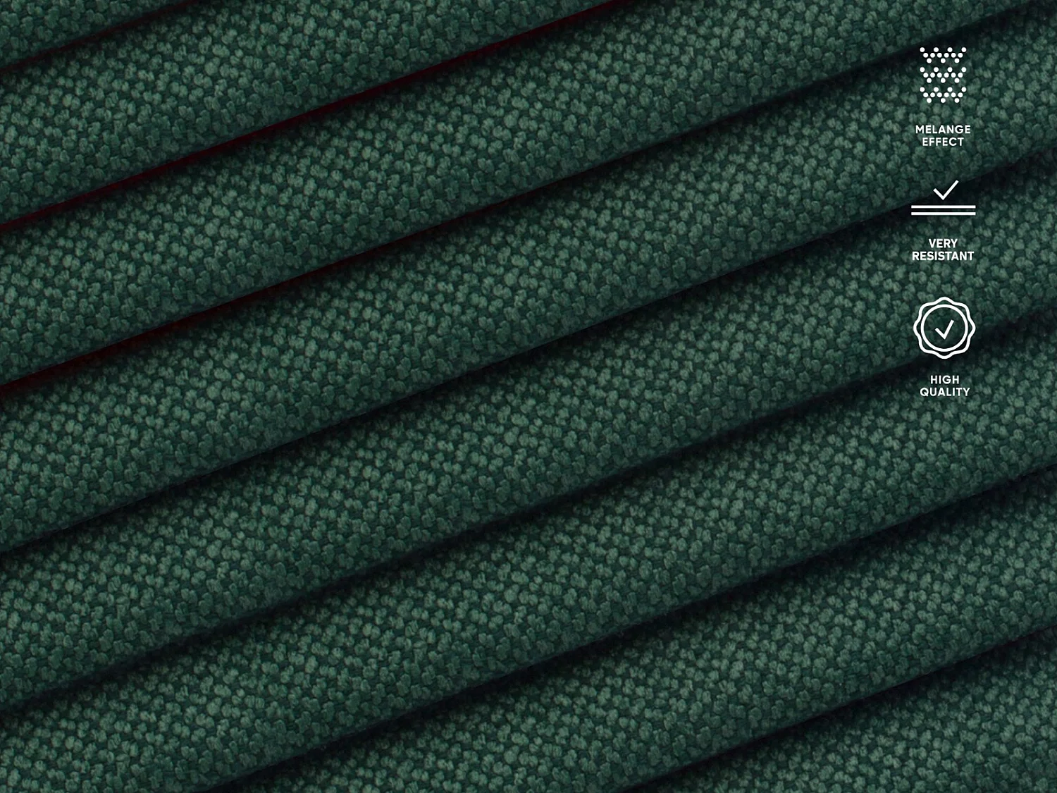 CXL by Christian Lacroix - Canapé d'angle droit modulable "Olivier" 4 places en tissu structurel vert - 264x171x87cm