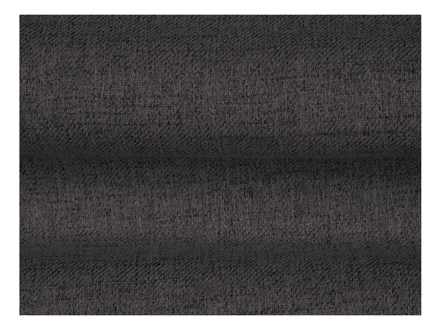 Cosmopolitan Design - Canapé d'angle droit "Bali" 5 places en tissu structurel gris foncé - 293x185x75cm