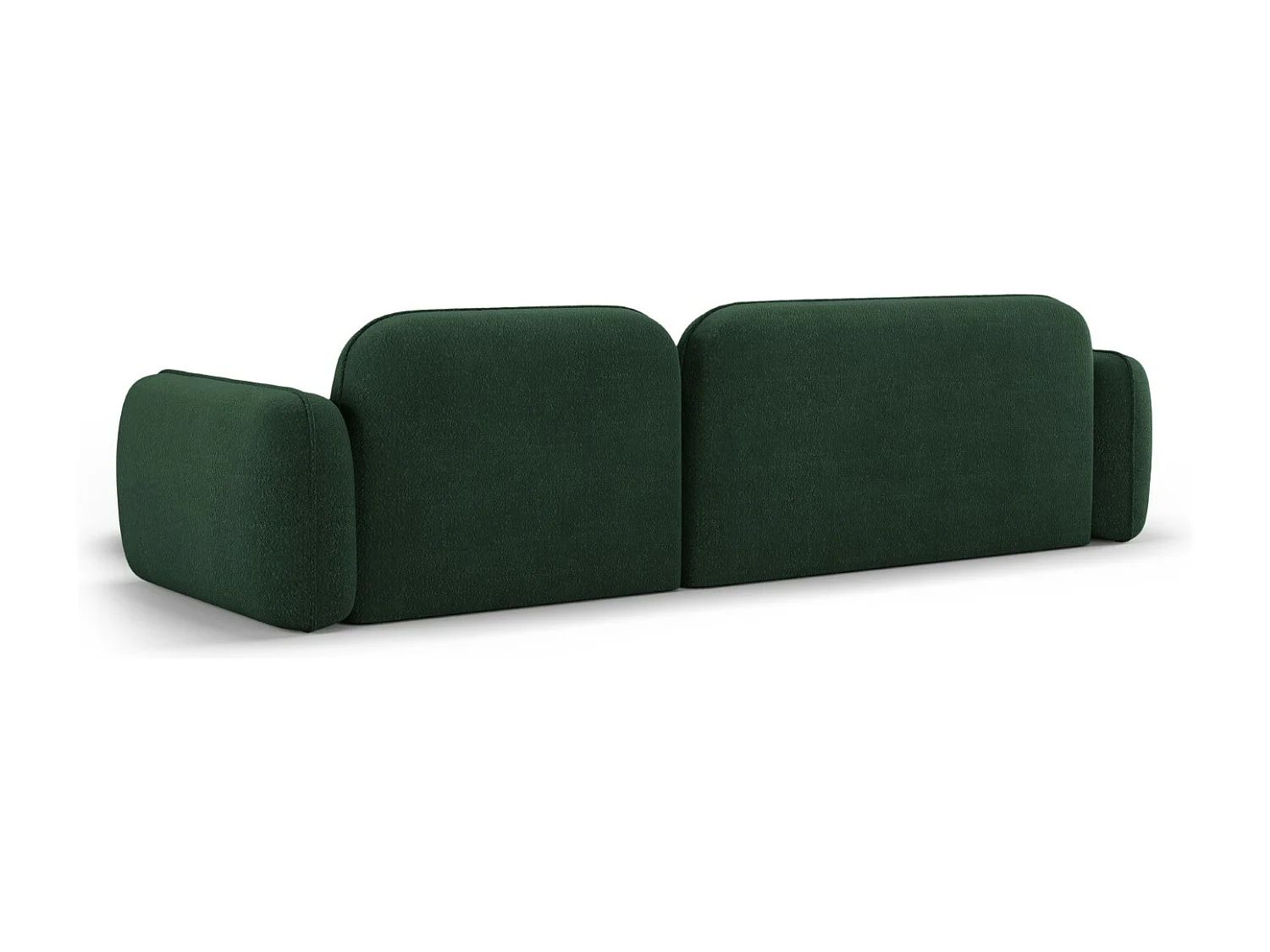 CXL by Christian Lacroix - Sofá esquinero modular derecho "Lucien" 4 plazas de terciopelo verde - 275x165x70cm