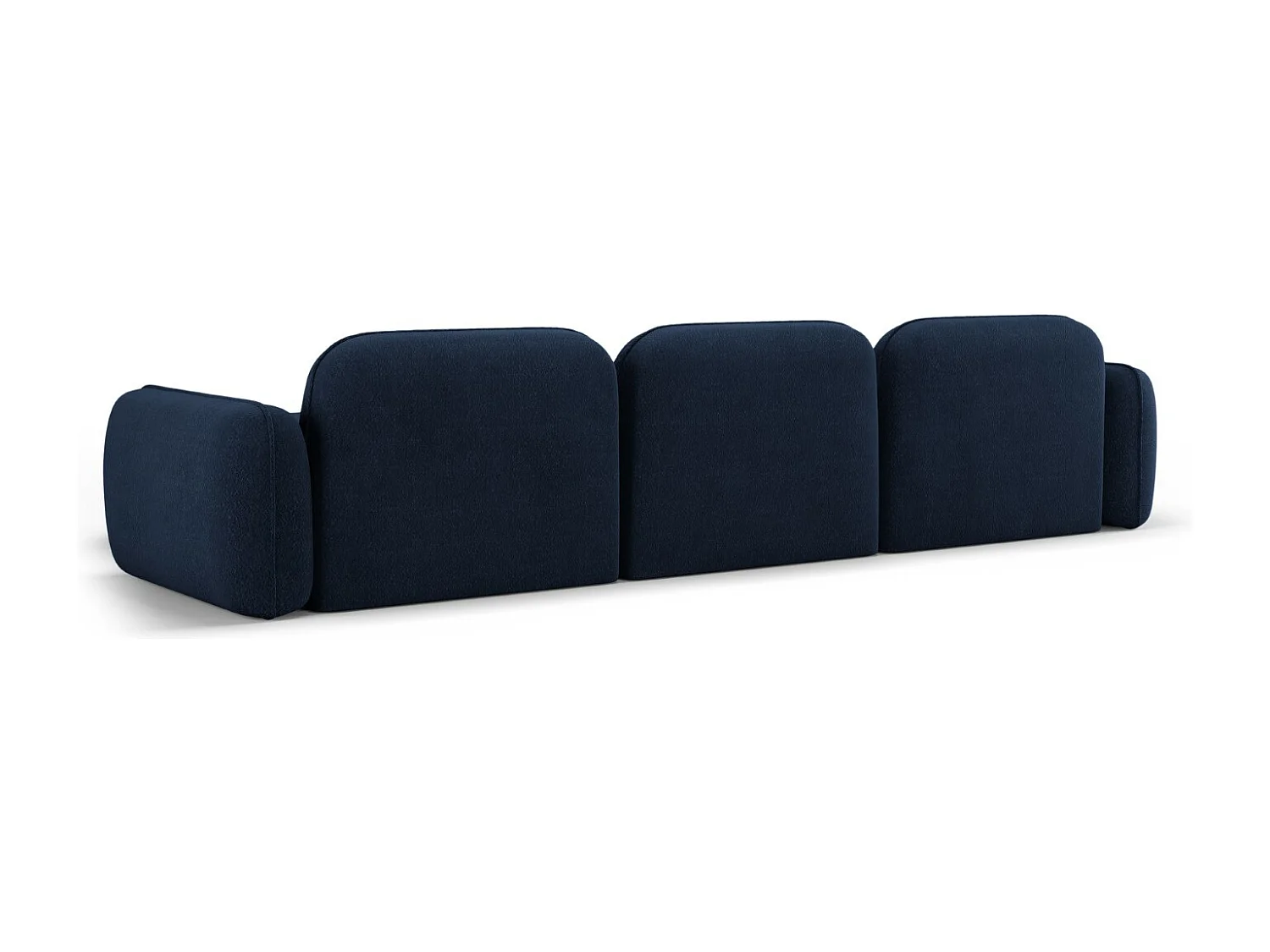 CXL by Christian Lacroix - 4-Sitzer modulares Ecksofa rechts "Lucien" Sitzer aus Samt dunkelblau - 320x165x70cm