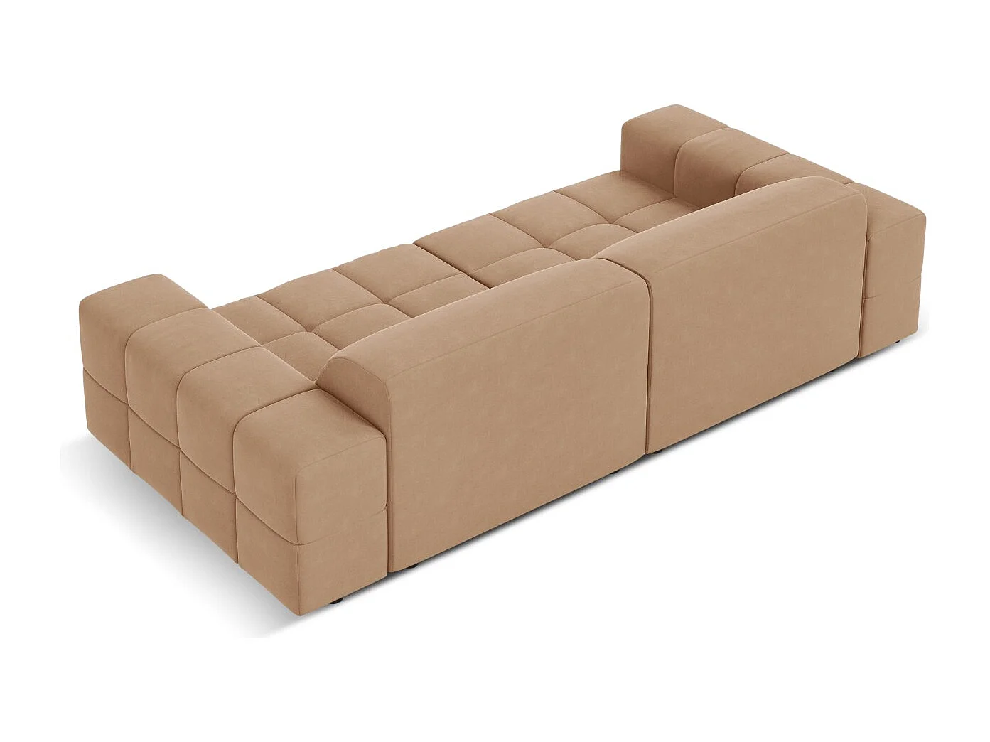 CXL by Christian Lacroix - 3-Sitzer Sofa "Luc" Sitzer aus Samt dunkelbeige - 204x102x70cm