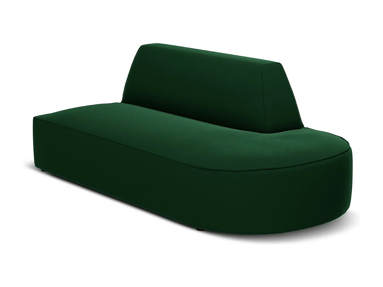 CXL by Christian Lacroix - Sofa modułowa bok prawy, "Charles" 2 miejsca welur, zielony - 181x93x69cm