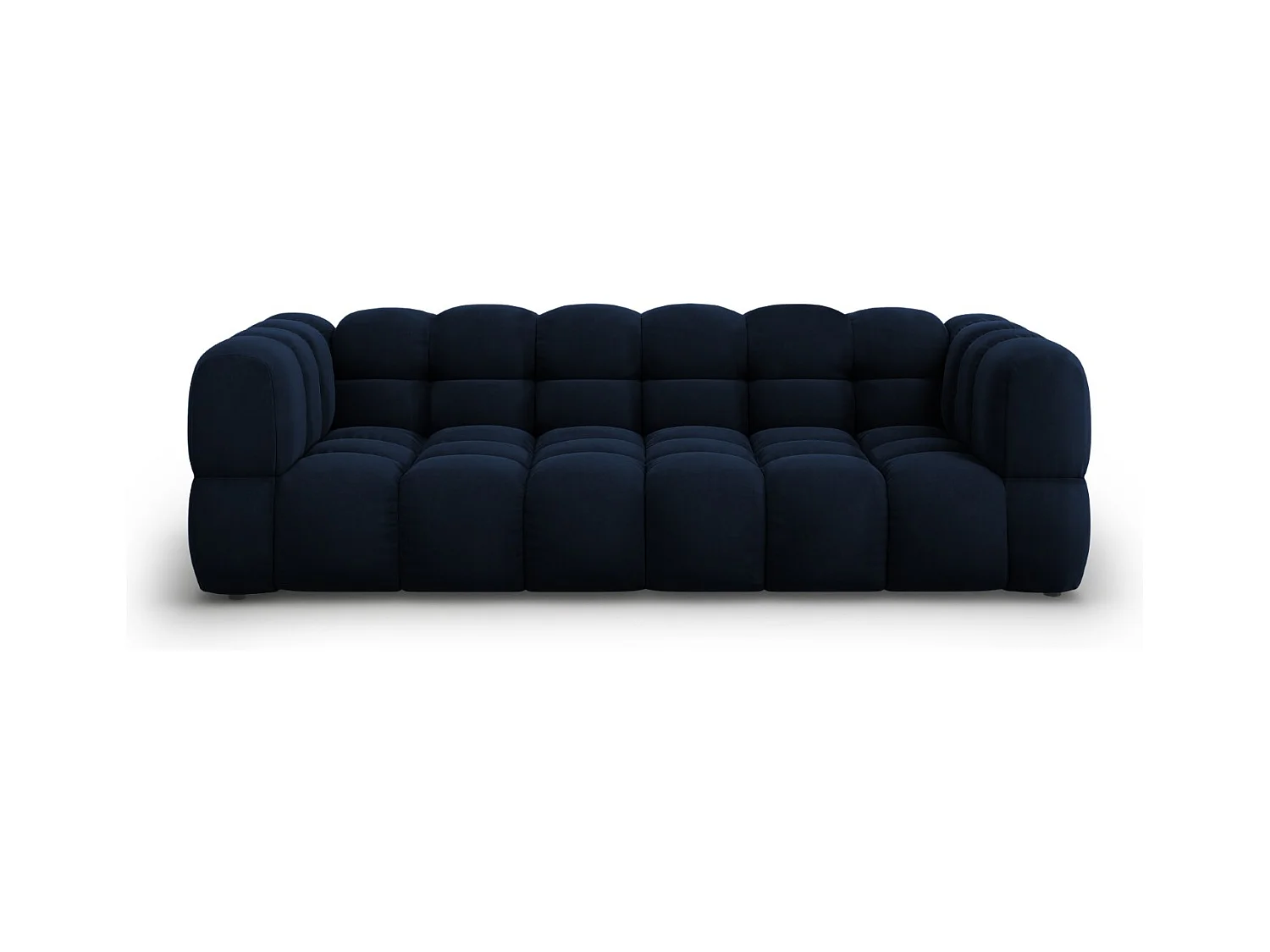 Cosmopolitan Design - Modulaire bank "Sky" 4 zitplaatsen, Flueel, Koningsblauw - 244x102x75cm