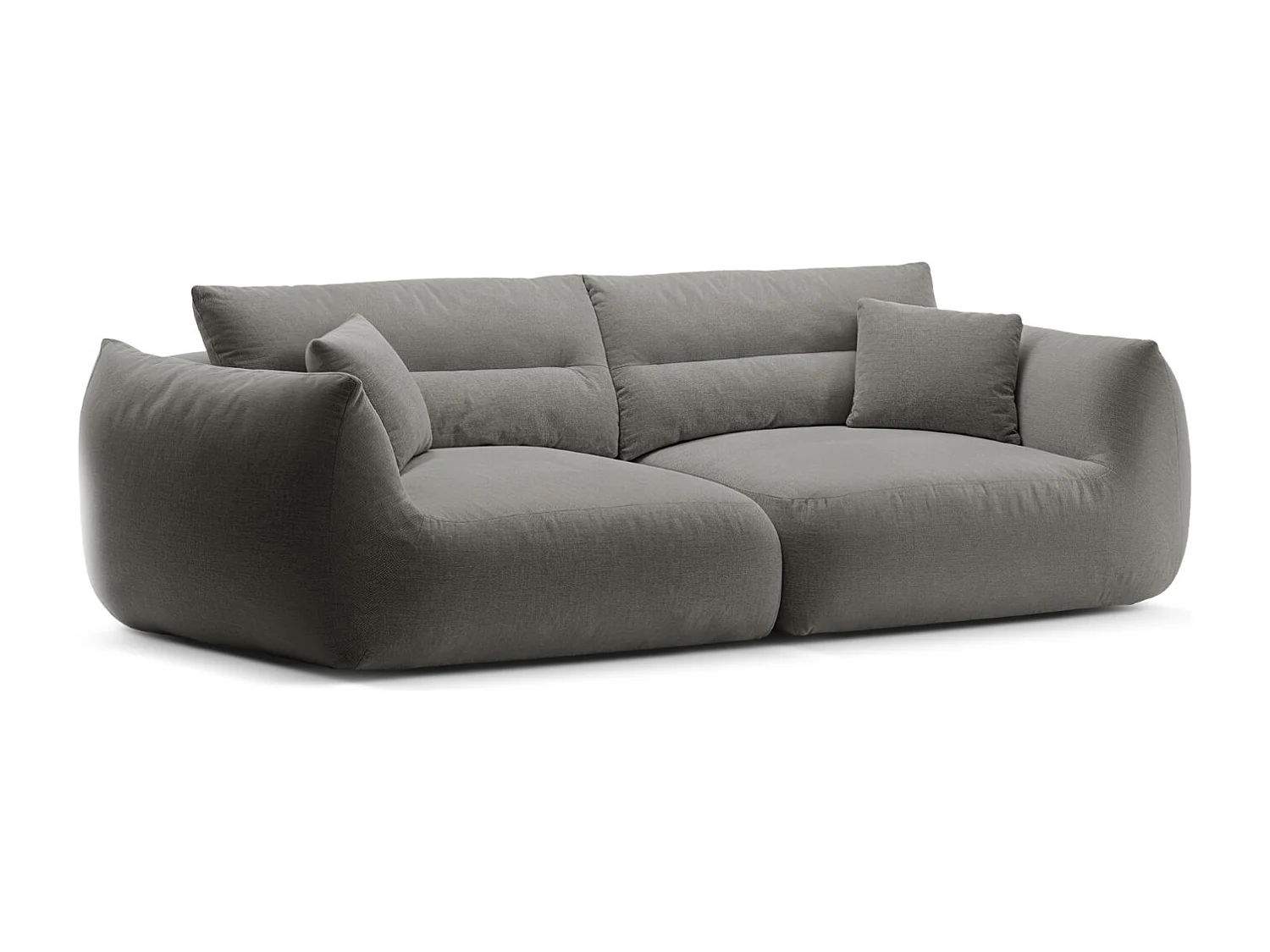 CXL by Christian Lacroix - Sofa modułowa, "Maurie" 4 miejsca szenil, szary ciemny - 264x107x90cm