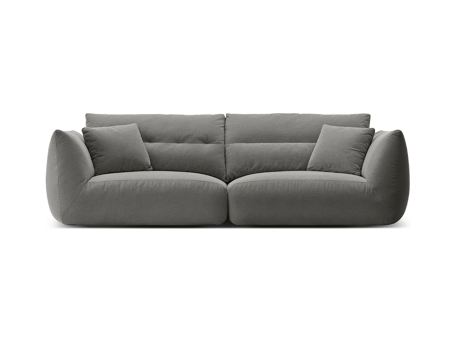 CXL by Christian Lacroix - Modulaire bank "Maurie" 4 zitplaatsen, Chenille, Donkergrijs - 264x107x90cm
