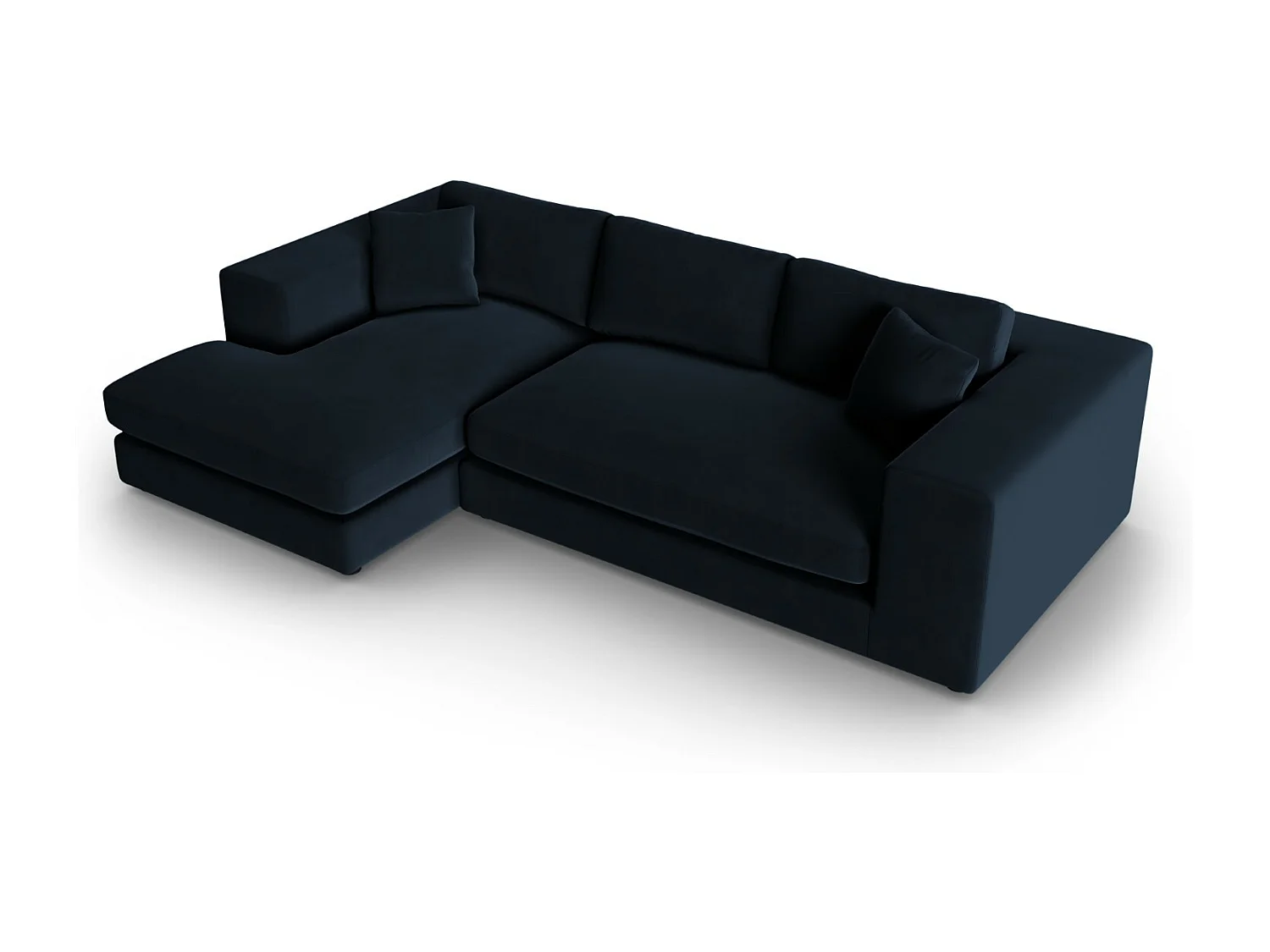 CXL by Christian Lacroix - Linker hoekbank "Tendance" 5 zitplaatsen, Flueel, Donkerblauw - 282x174x72cm