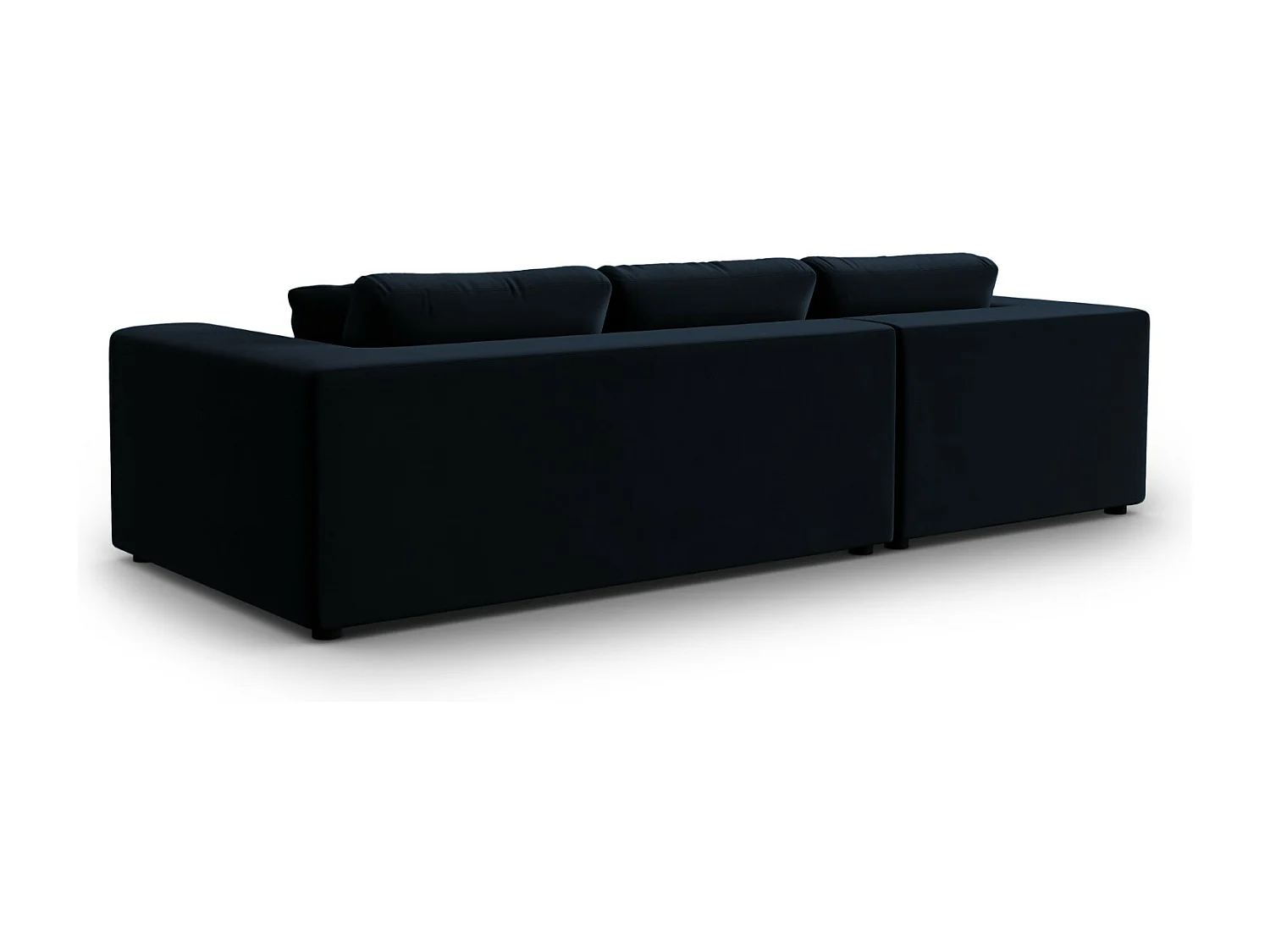 CXL by Christian Lacroix - Linker hoekbank "Tendance" 5 zitplaatsen, Flueel, Donkerblauw - 282x174x72cm