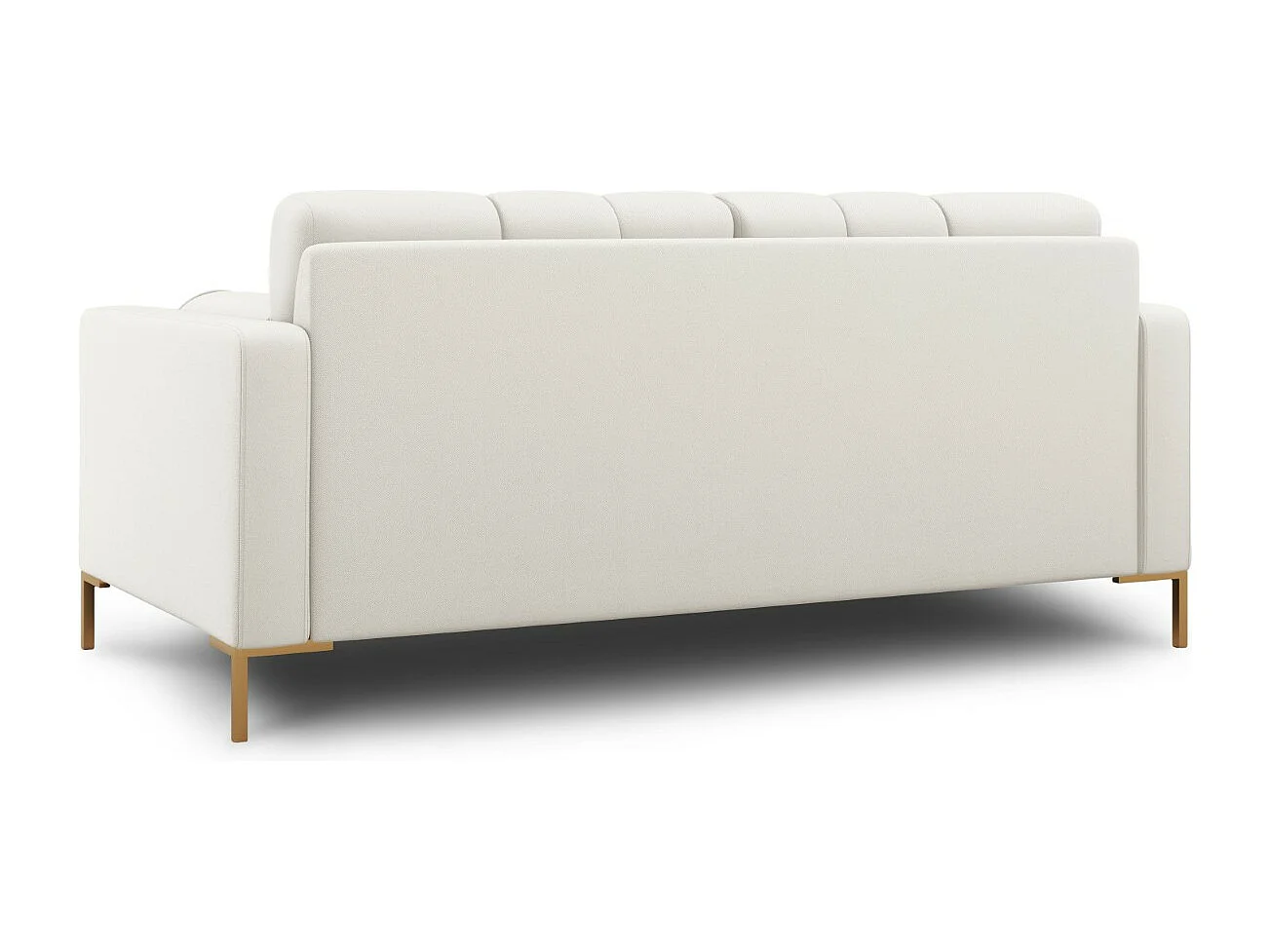 Cosmopolitan Design - Sofa, "Bali" 2 miejsca tkanina strukturalna, beż jasny - 152x92x75cm